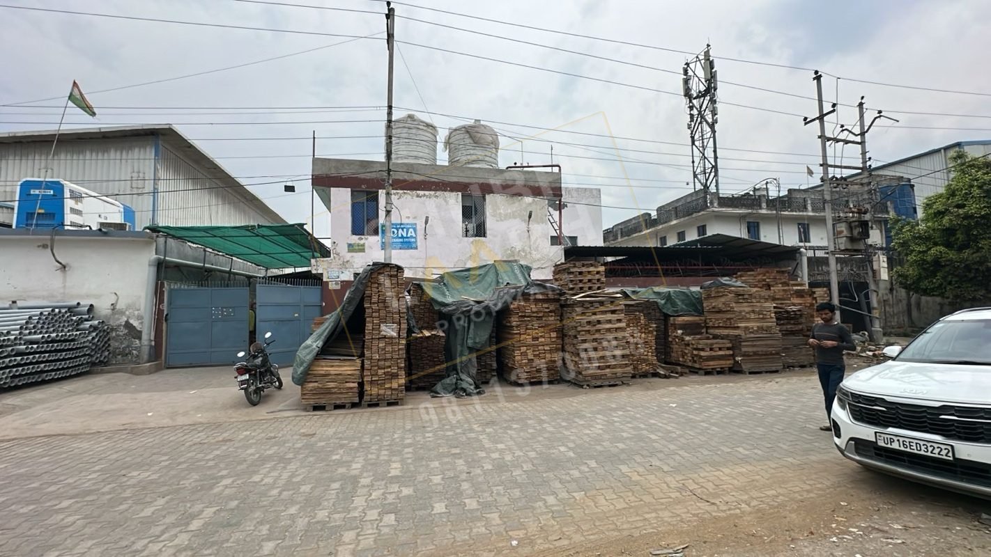 1,056 sq m factory with office block and shed in UPSIDA Site B, Surajpur, Greater Noida — 18 m road