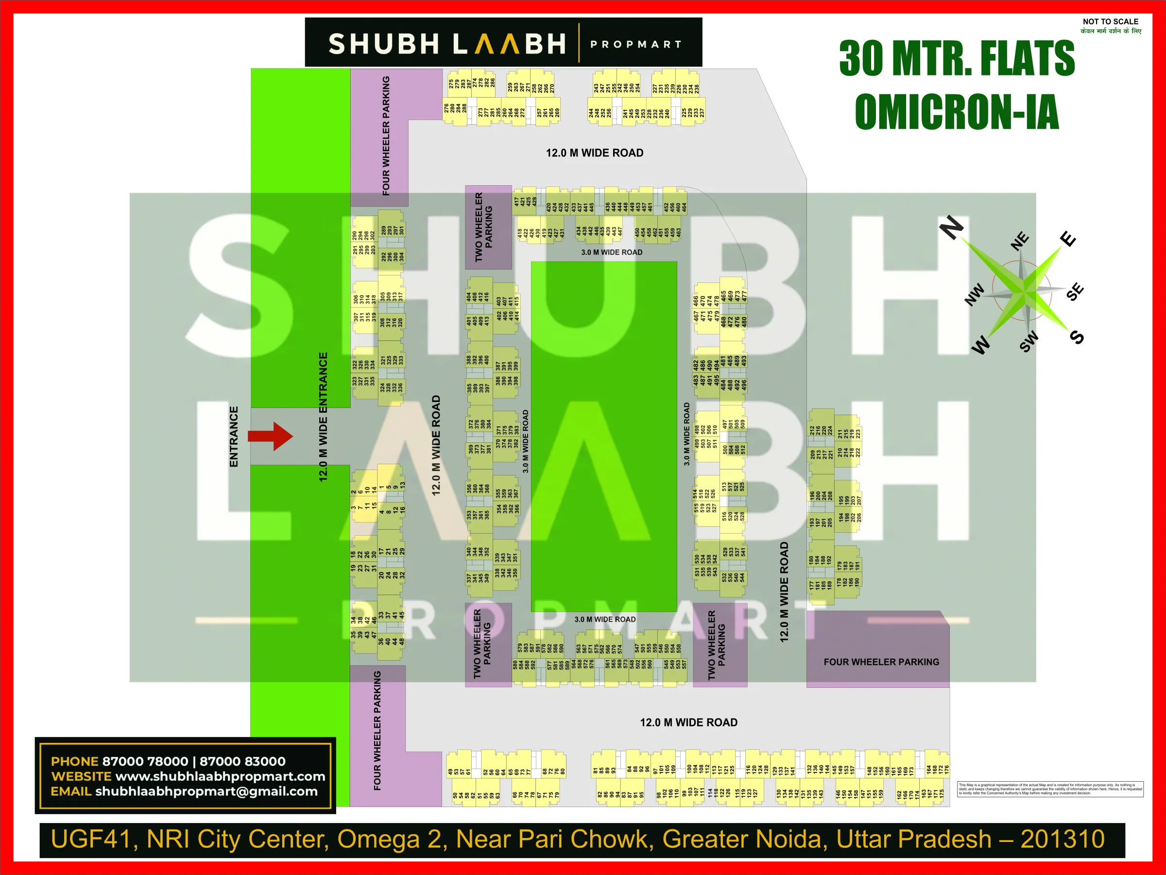 30 m Flats at Omicron-1A — Greater Noida sector & pocket plan