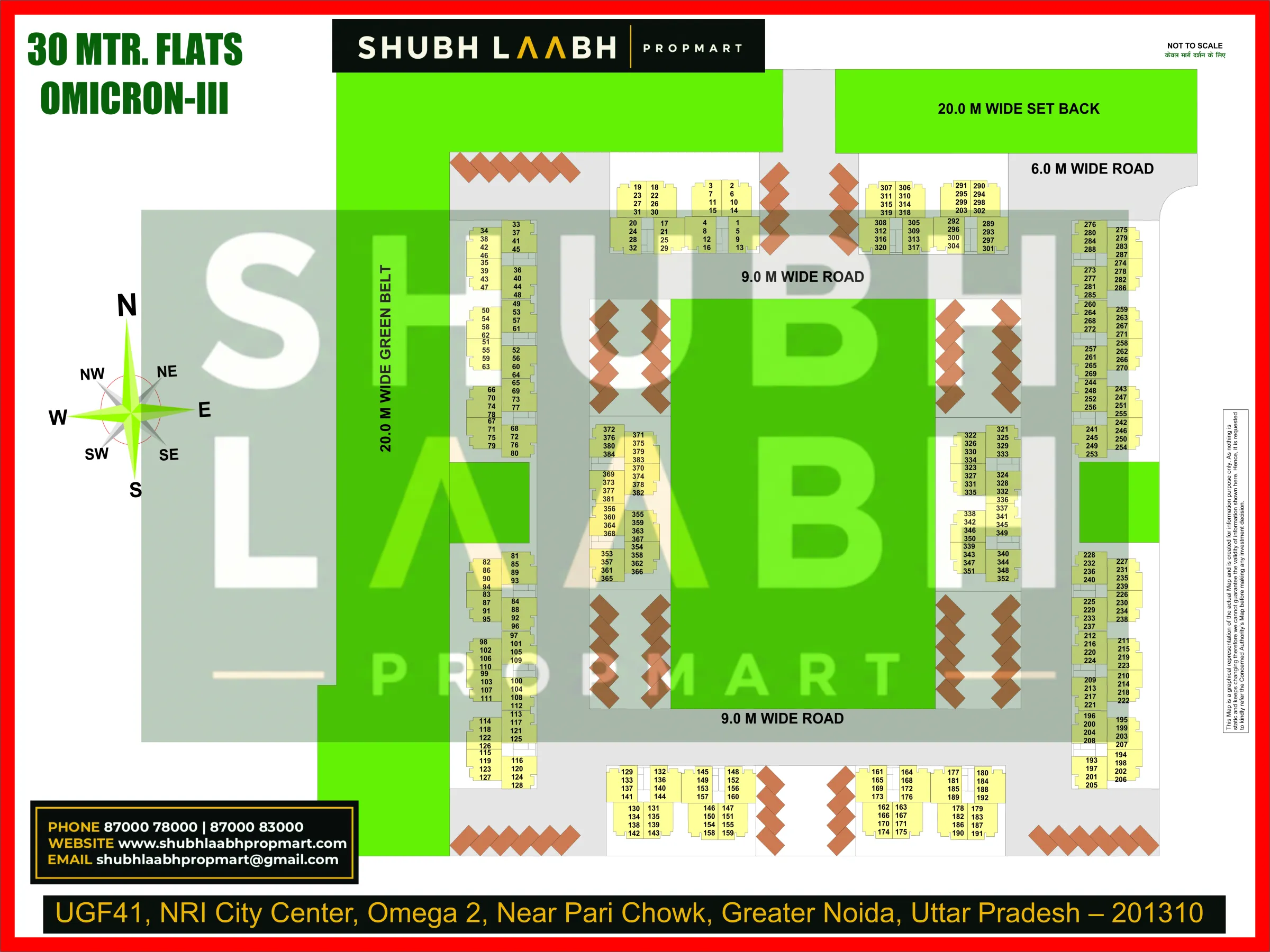 30 m Flats at Omicron-3 — Greater Noida sector & pocket plan