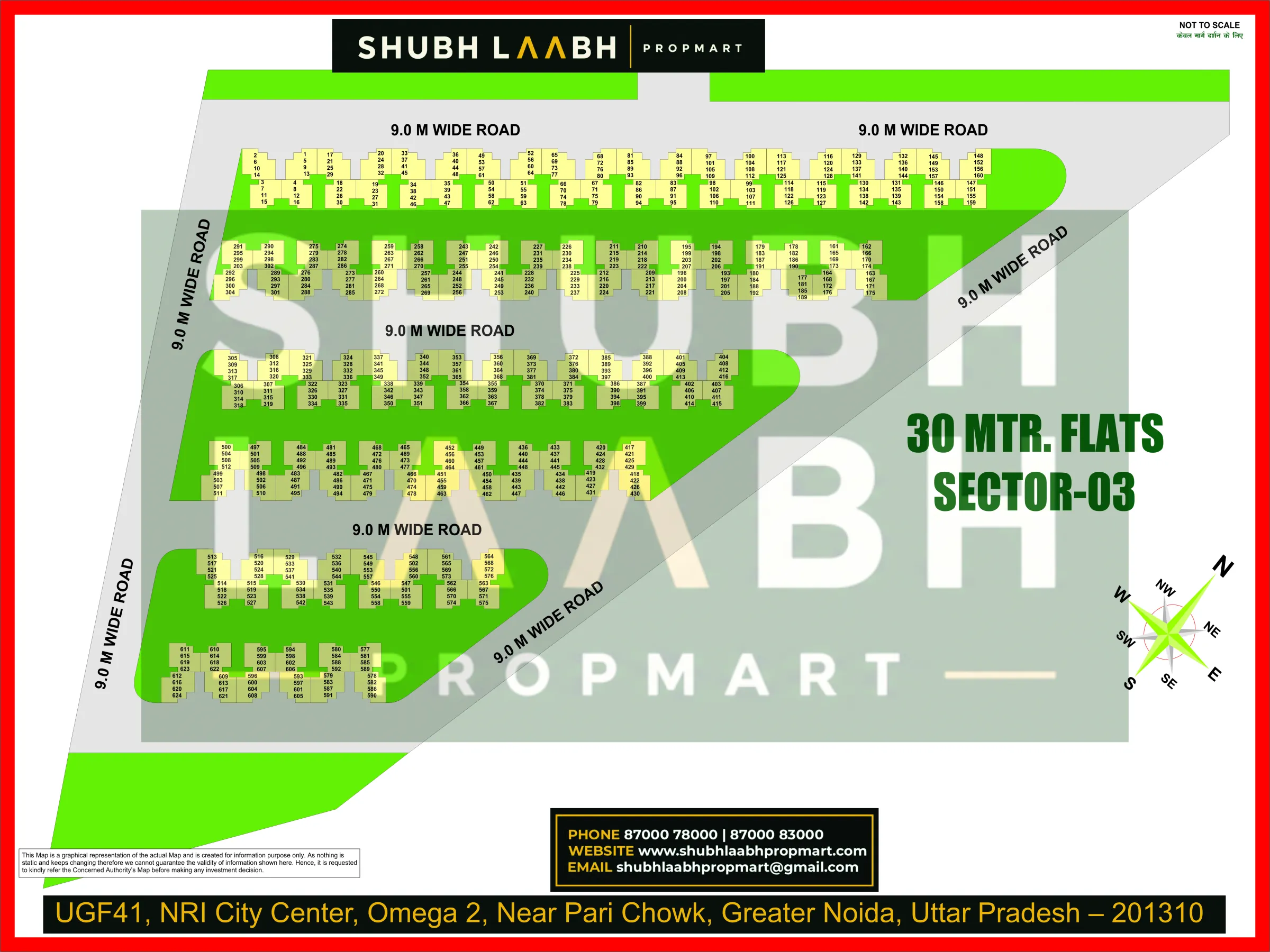 30 m Flats at Sector-3 — Greater Noida sector & pocket plan
