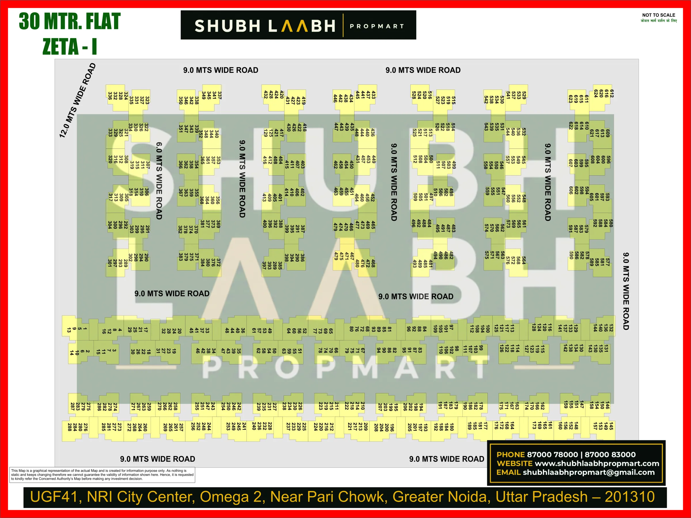 30 m Flats at Zeta-1 — Greater Noida sector & pocket plan