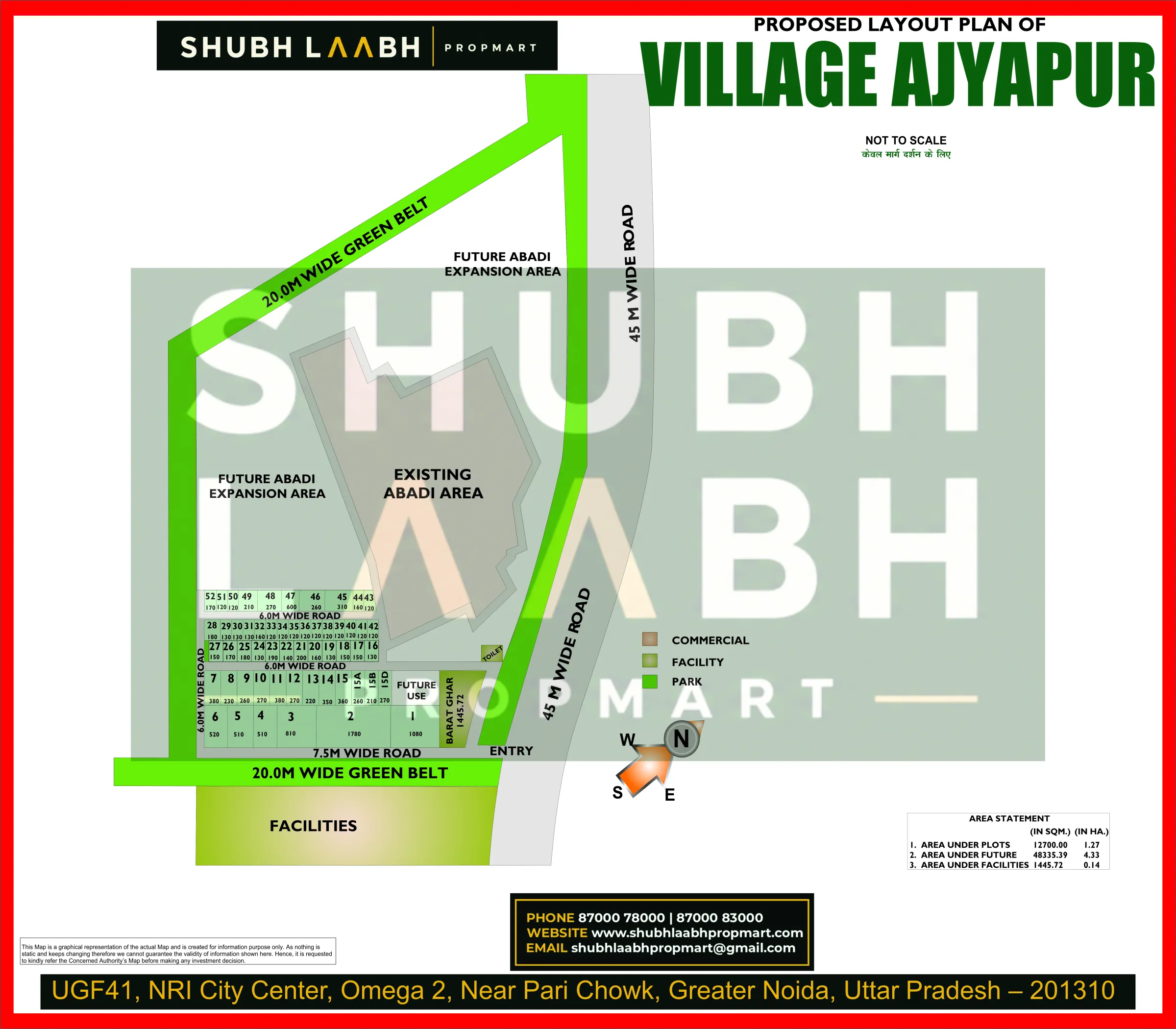 Abadi Village Ajyapur — Greater Noida village abadi plan