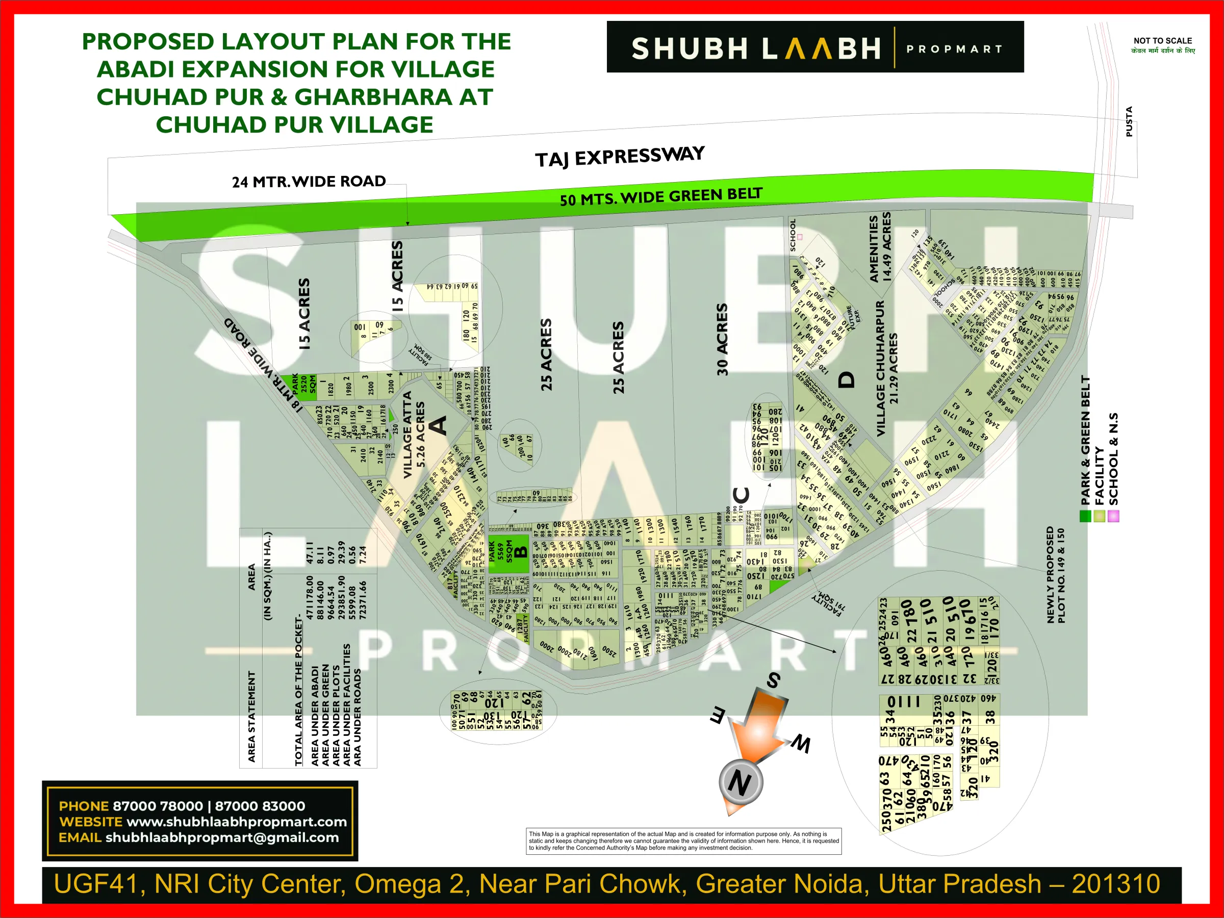 Abadi Village Chuhadpur & Gharbhara — Greater Noida village abadi plan