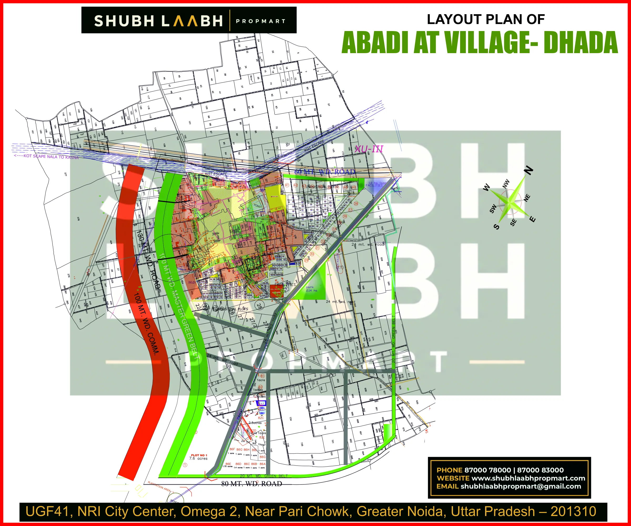 Abadi Village Dhada — Greater Noida village abadi plan