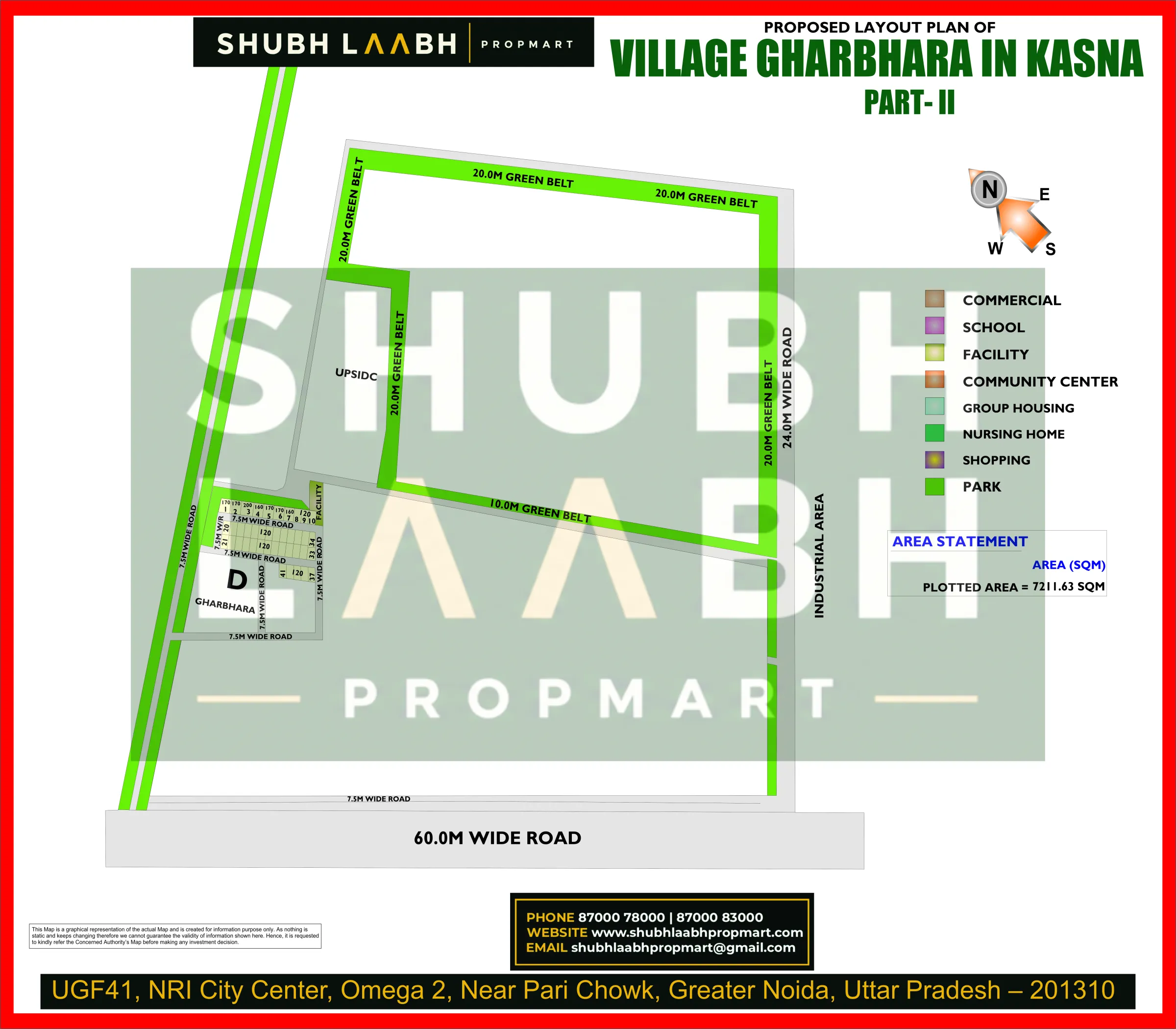 Abadi Village Gharbhara in Kasna-II — Greater Noida village abadi plan