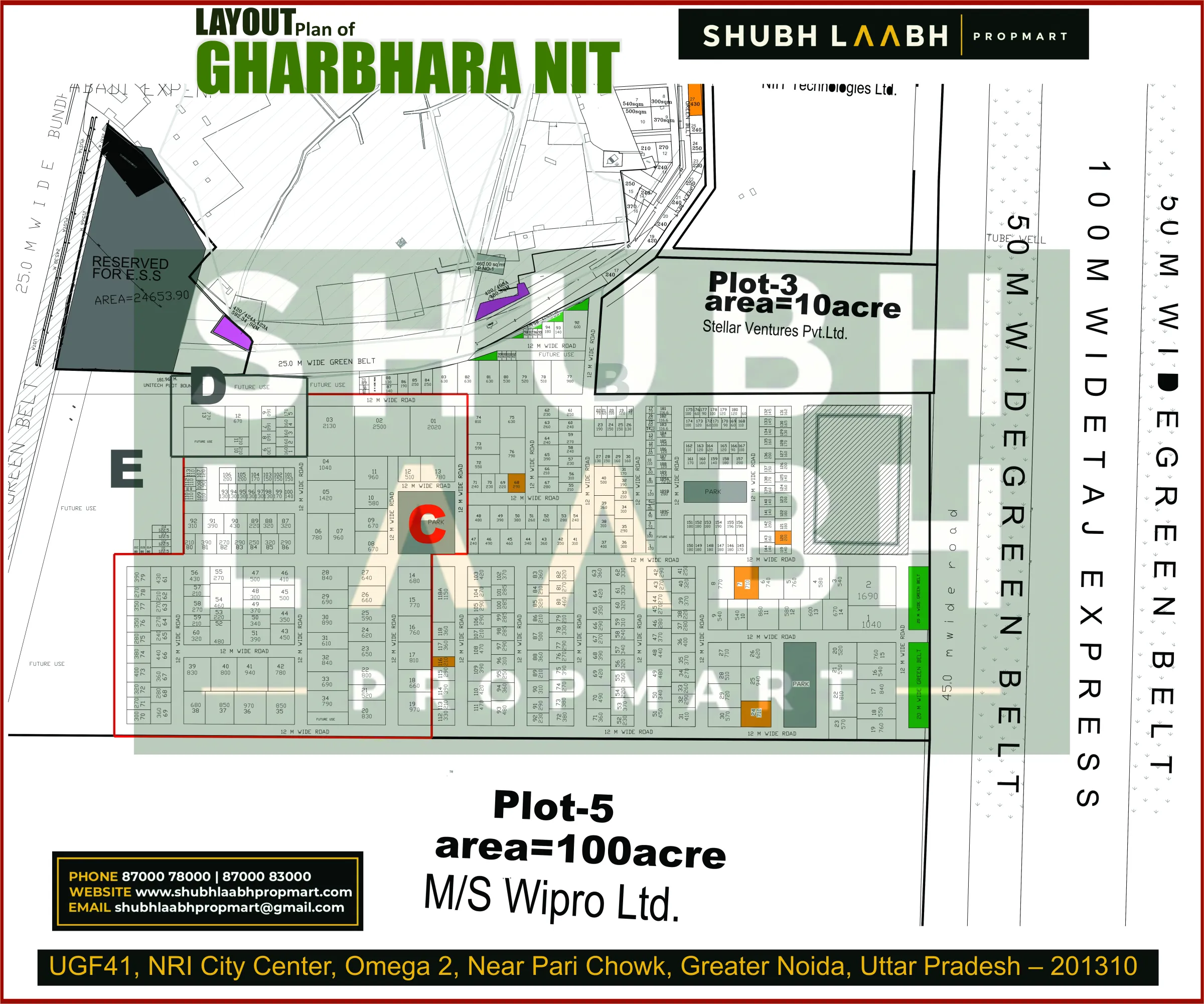 Abadi Village Gharbhara NIT — Greater Noida village abadi plan