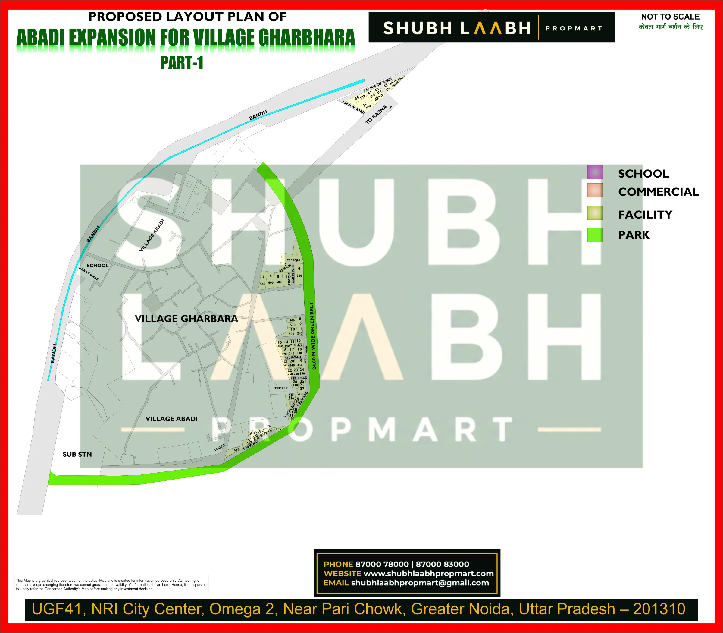 Abadi Village Gharbhara Part-I — Greater Noida village abadi plan
