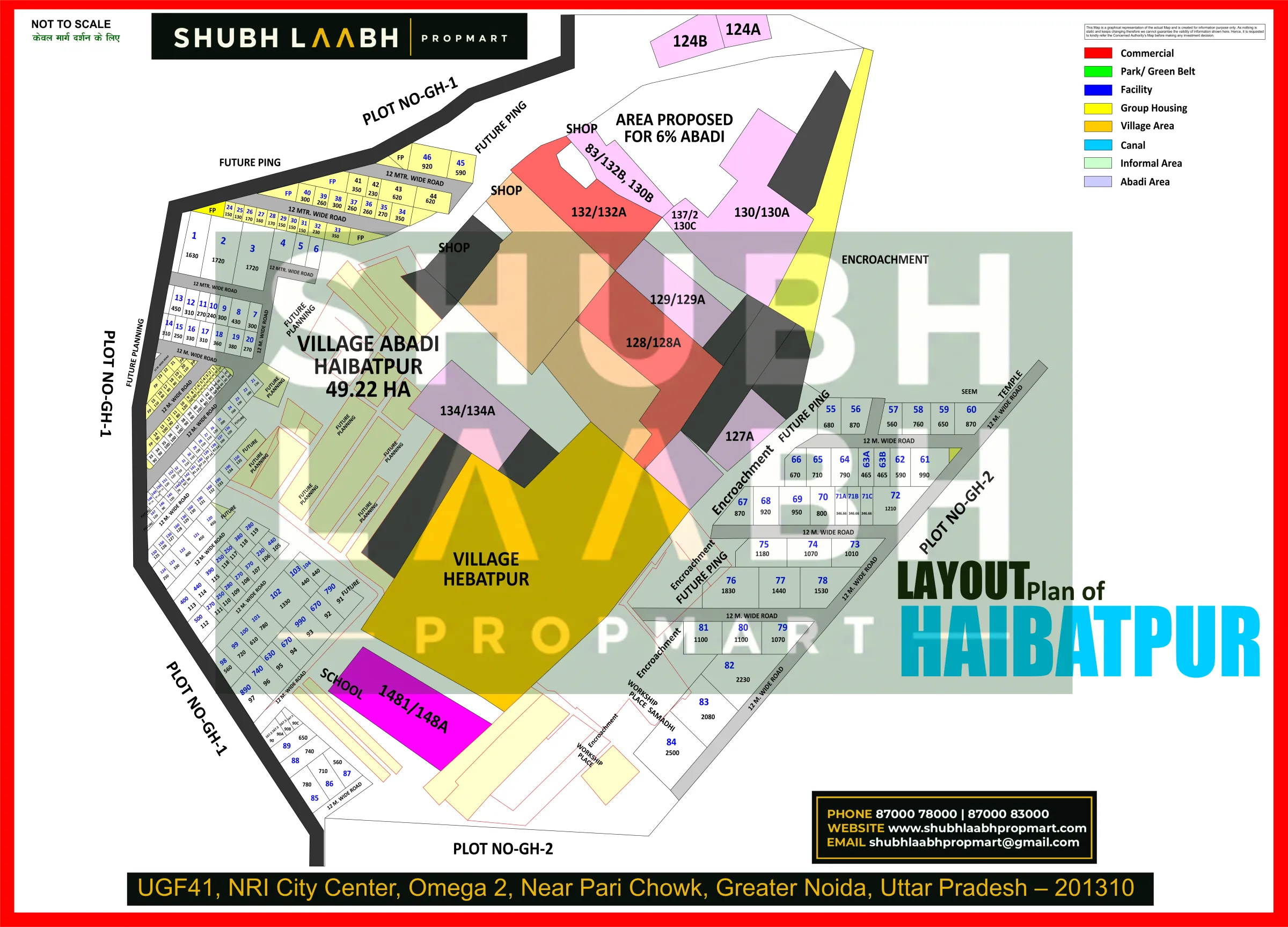 Abadi Village Habibatpur — Greater Noida village abadi plan