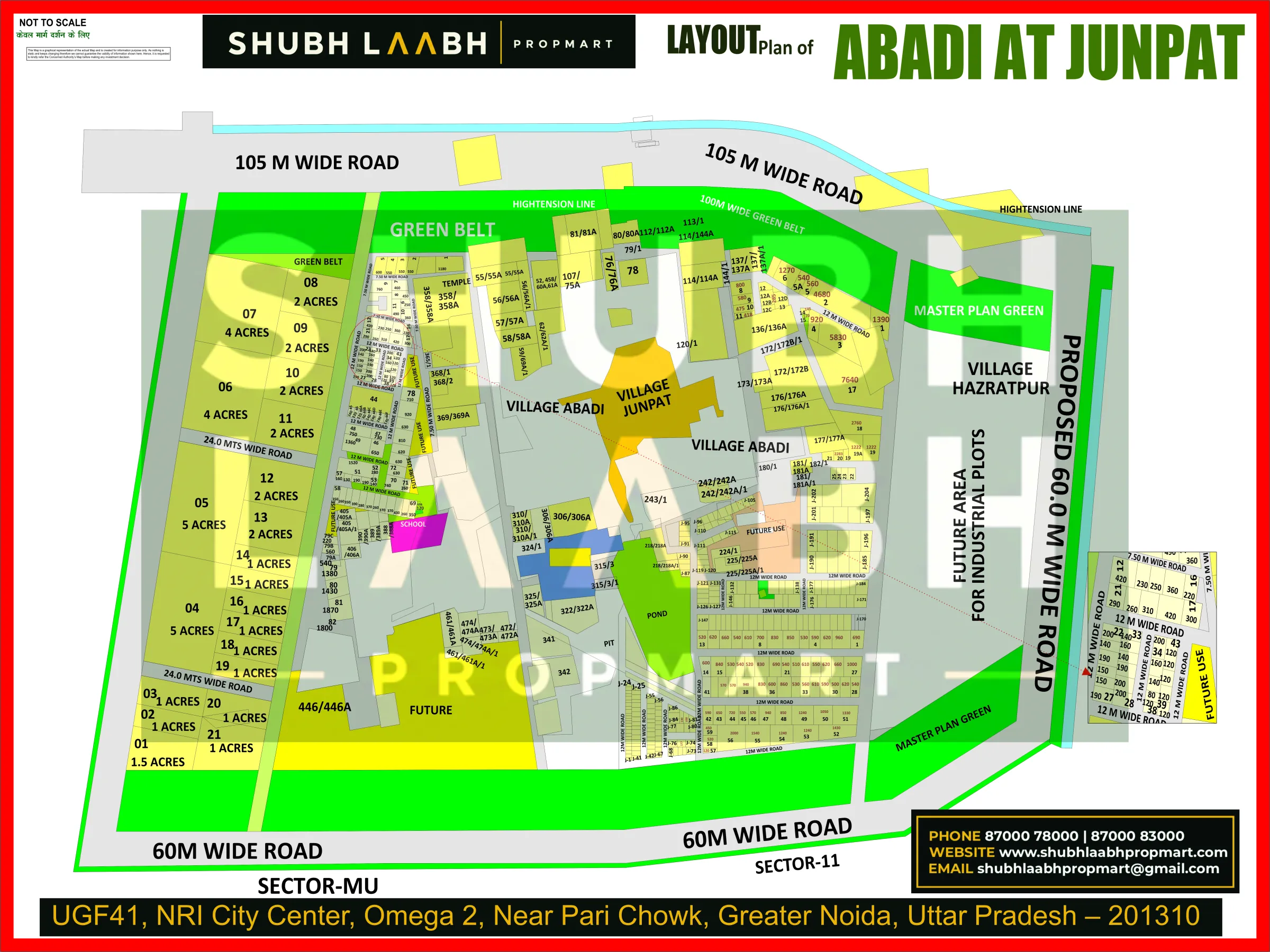 Abadi Village Junpat — Greater Noida village abadi plan