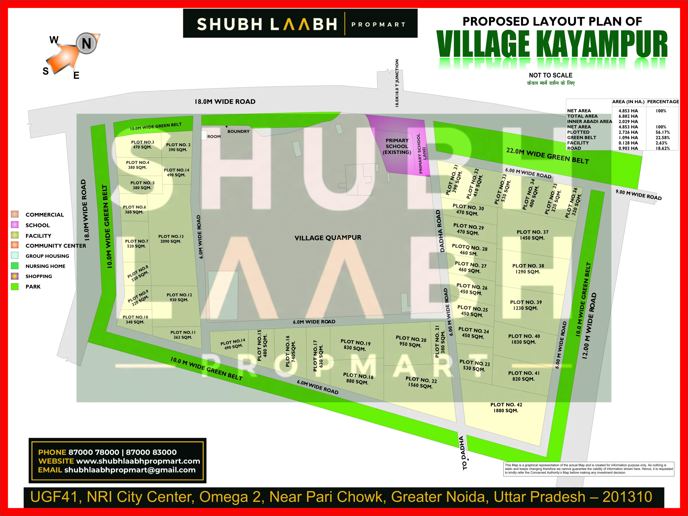 Abadi Village Kayampur — Greater Noida village abadi plan