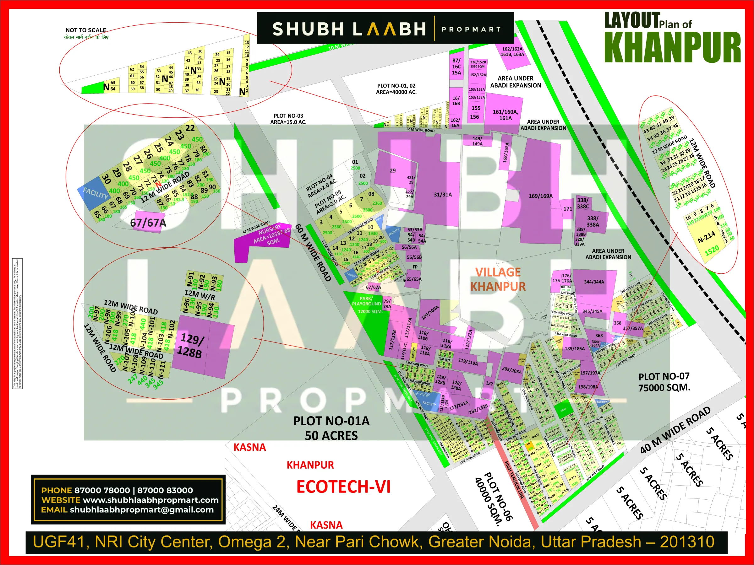 Abadi Village Khanpur — Greater Noida village abadi plan