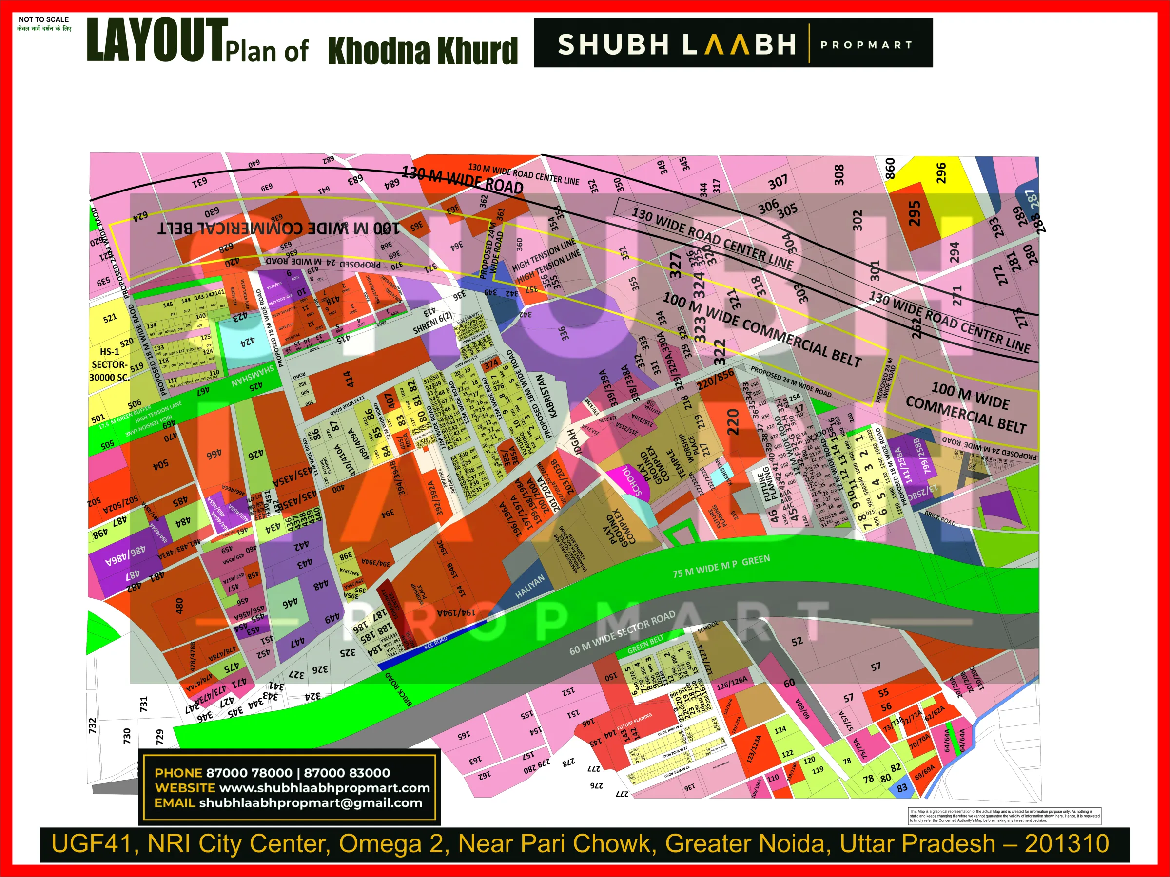 Abadi Village Khodna Khurd — Greater Noida village abadi plan