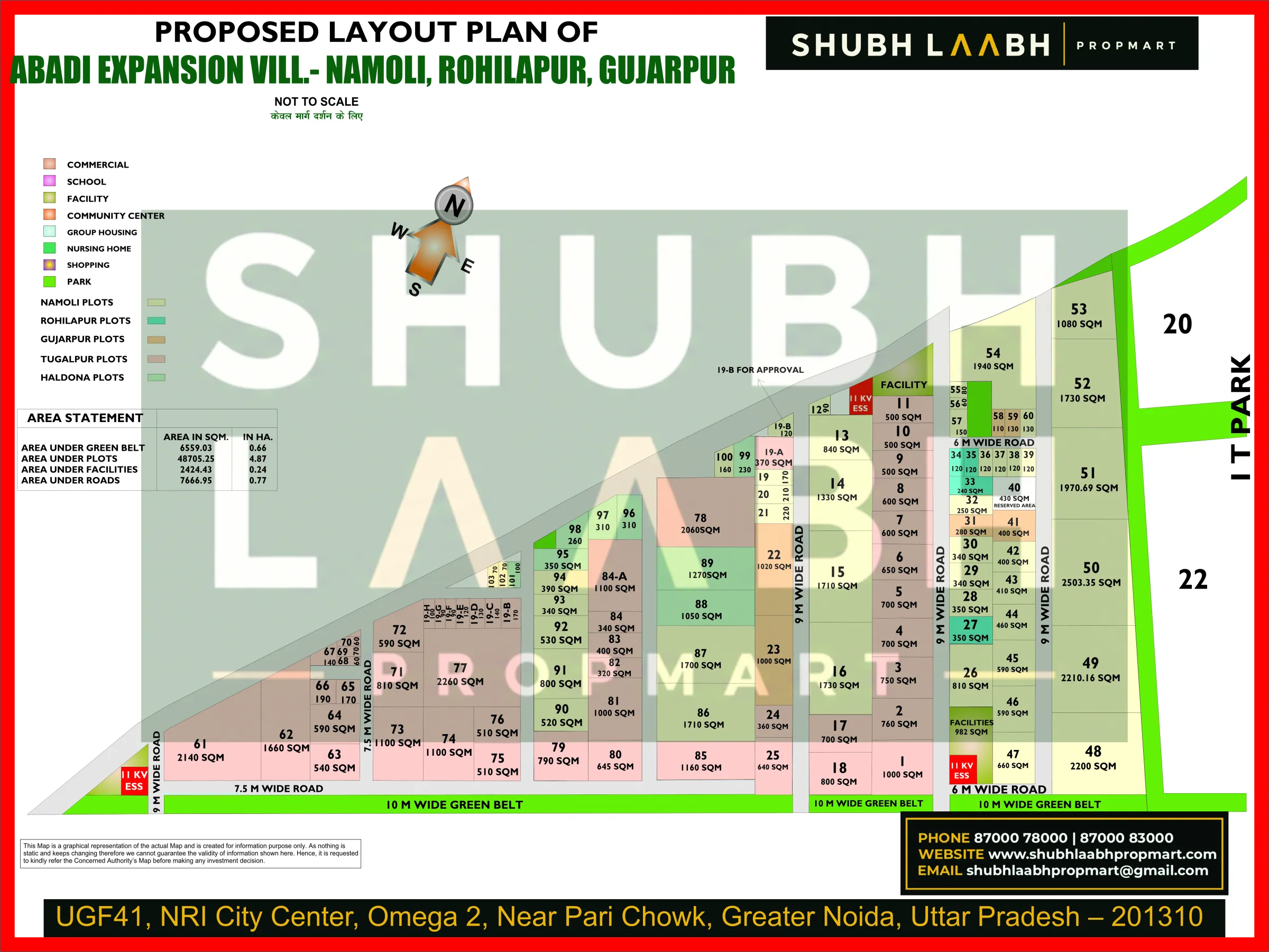 Abadi Village Namoli, Rohilapur, Gujarpur — Greater Noida village abadi plan