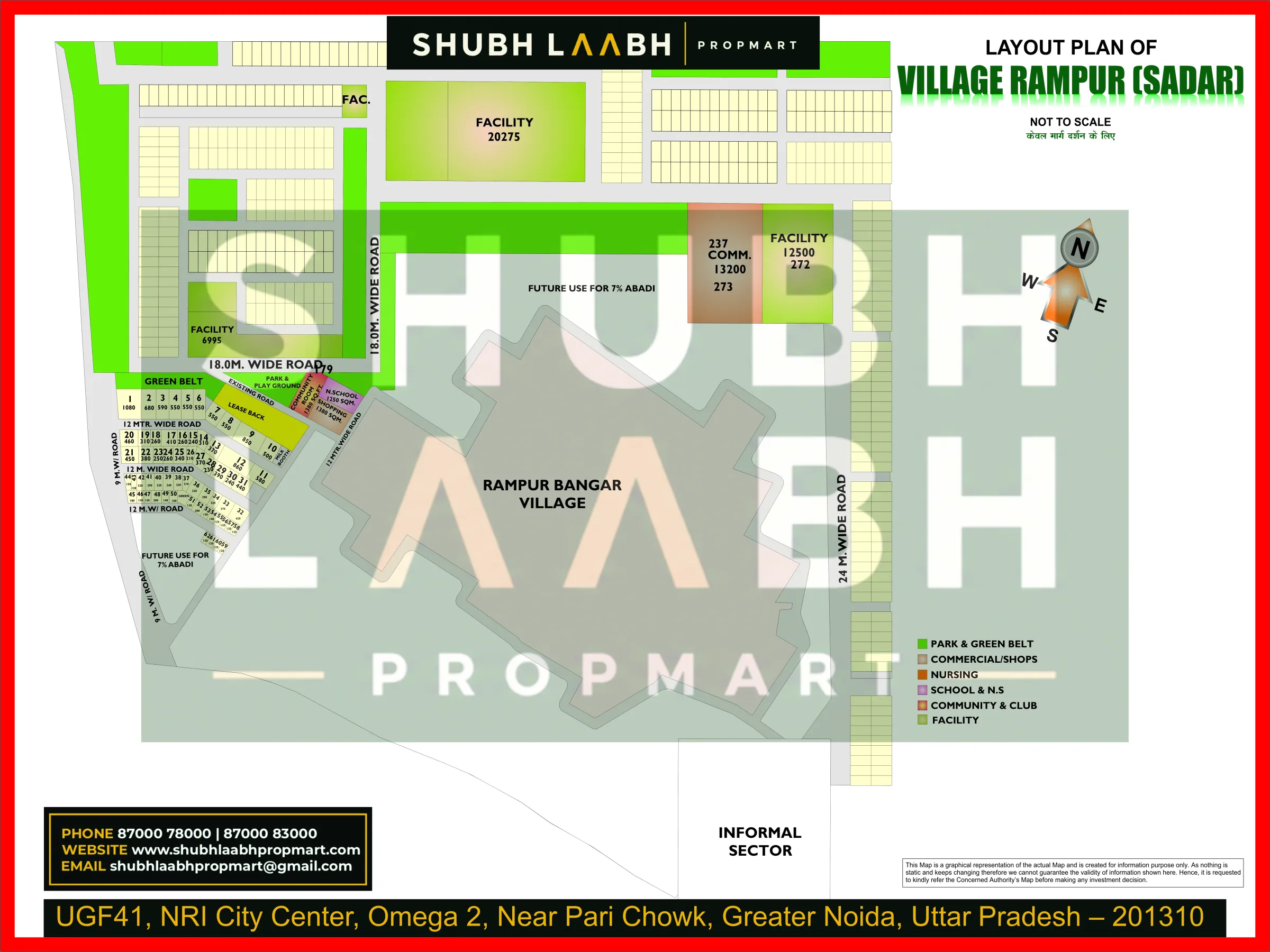 Abadi Village Rampur(Sadar) — Greater Noida village abadi plan