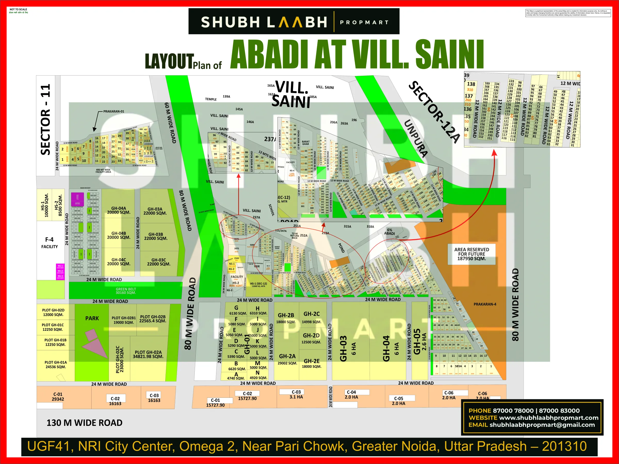 Abadi Village Saini — Greater Noida village abadi plan