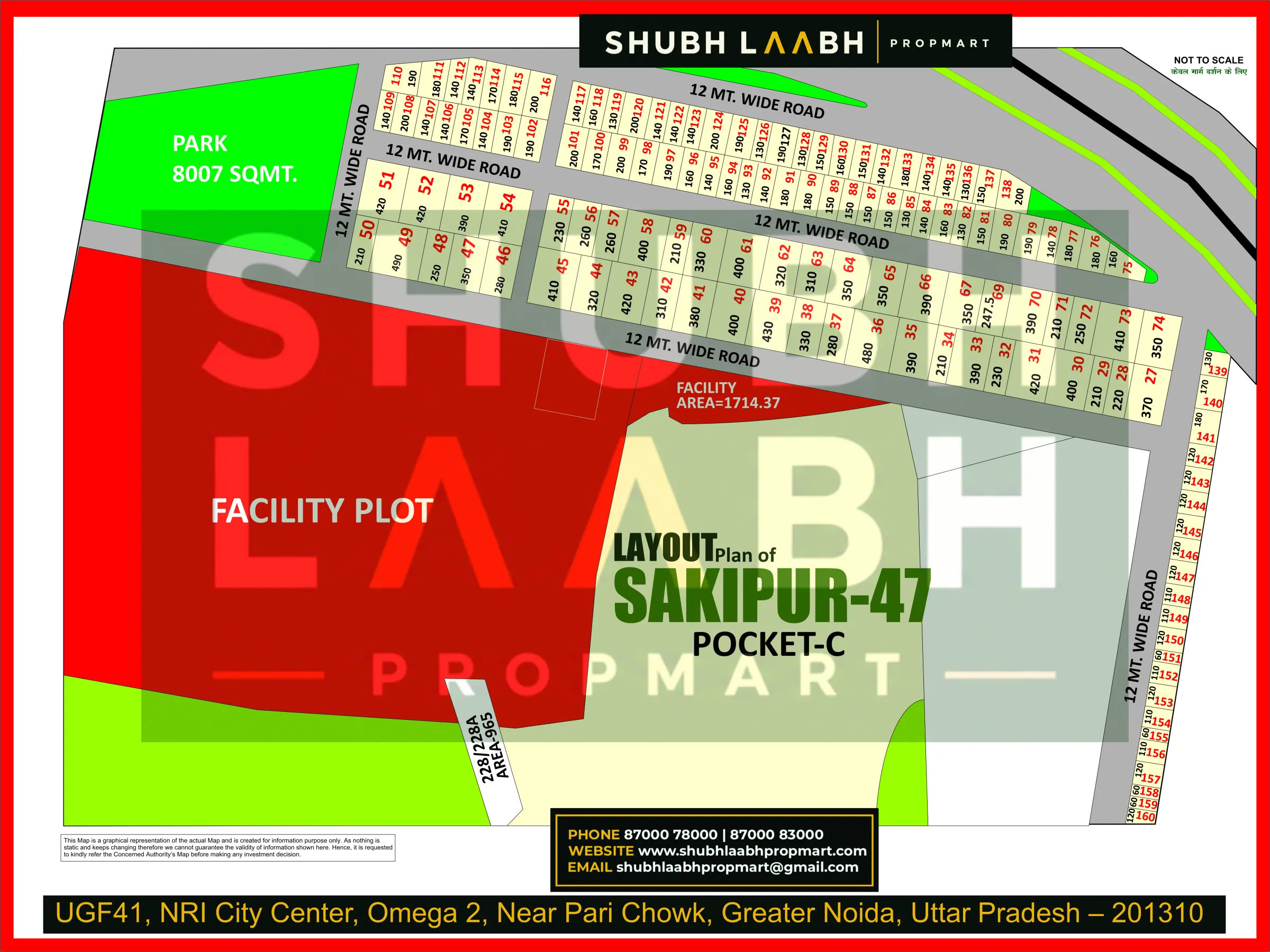 Abadi Village Sakipur-47 Pocket-C — Greater Noida village abadi plan