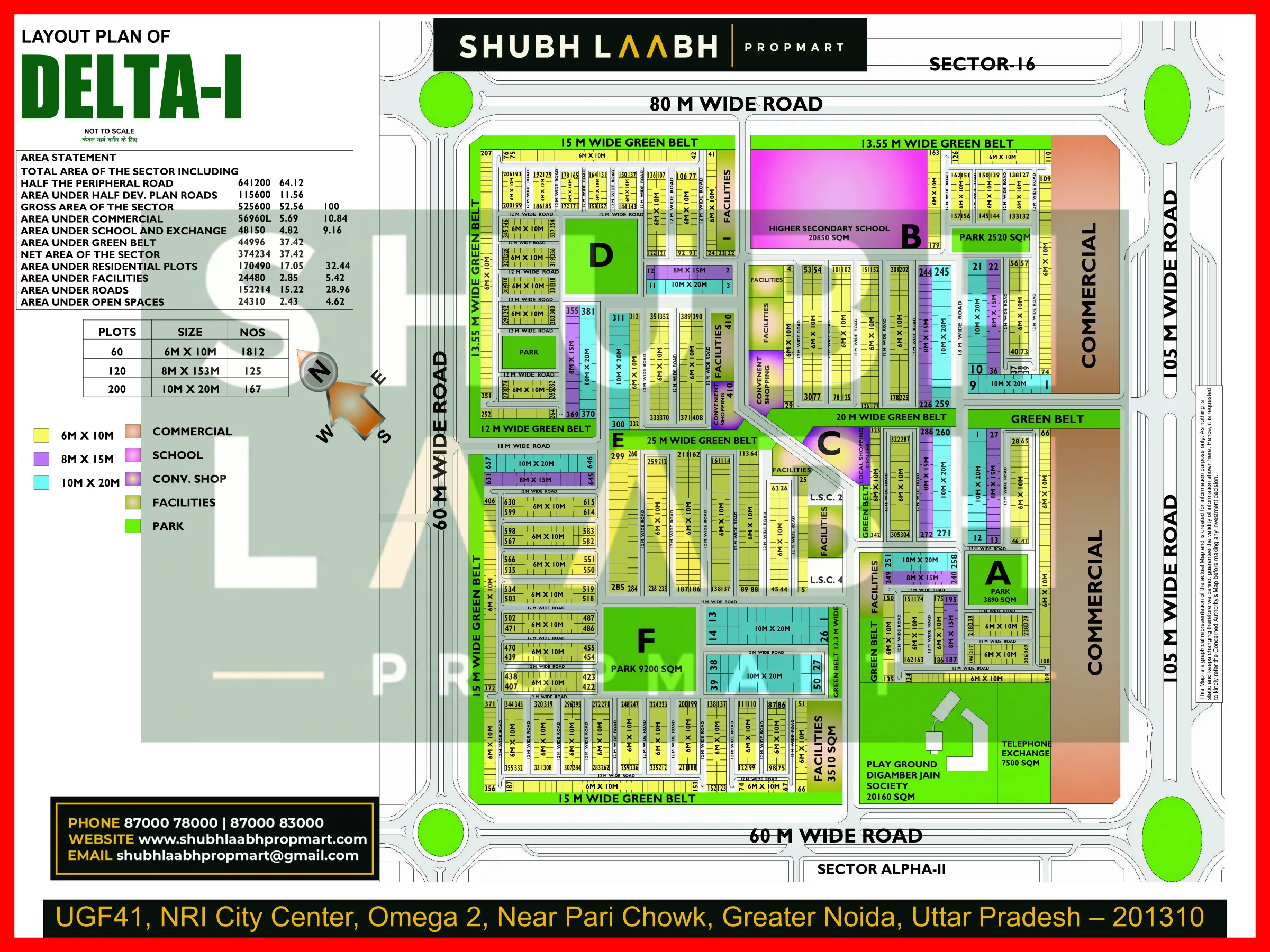Delta-I — Greater Noida sector & pocket plan