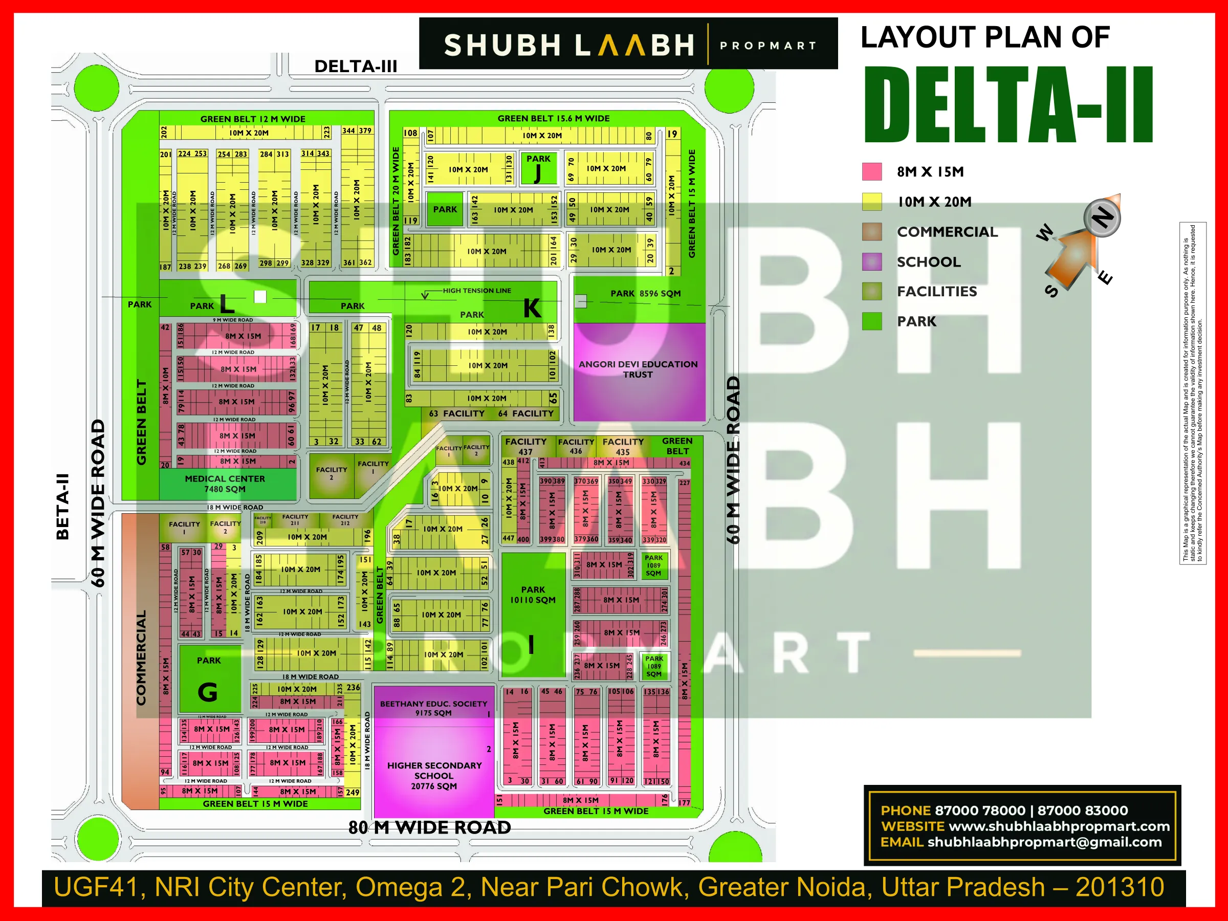 Delta-II — Greater Noida sector & pocket plan