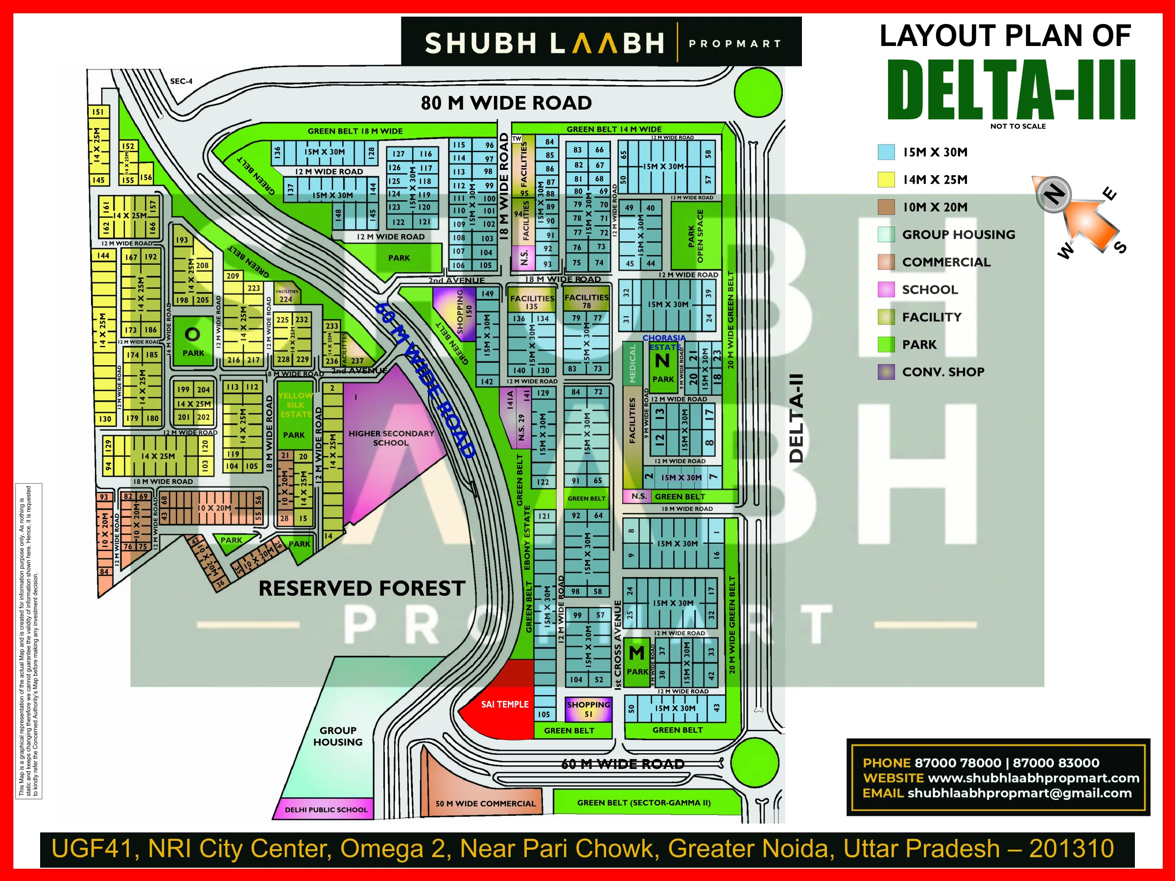 Delta-III — Greater Noida sector & pocket plan