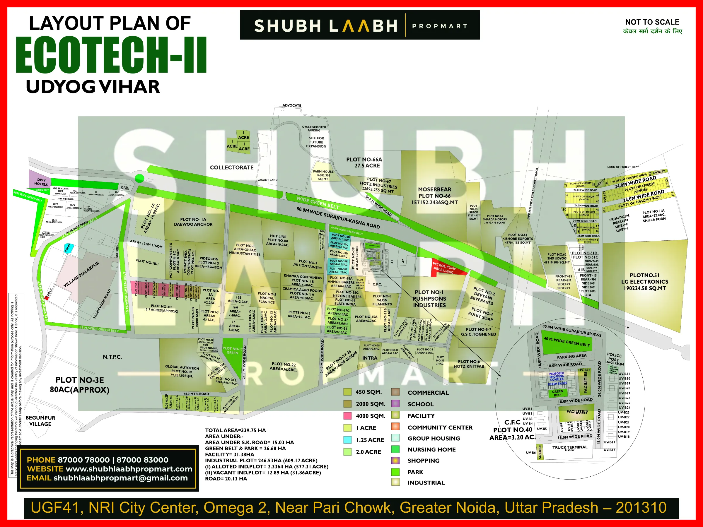 Ecotech-II Udyog Vihar — Greater Noida sector & pocket plan
