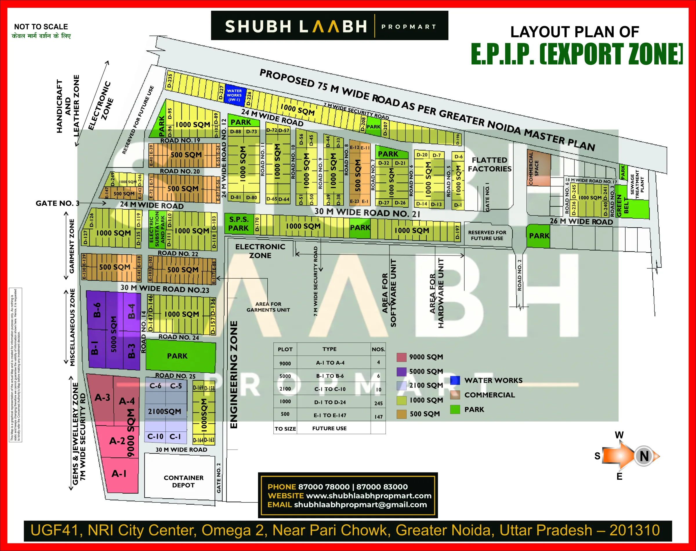 EPIP Export Zone — Greater Noida sector & pocket plan