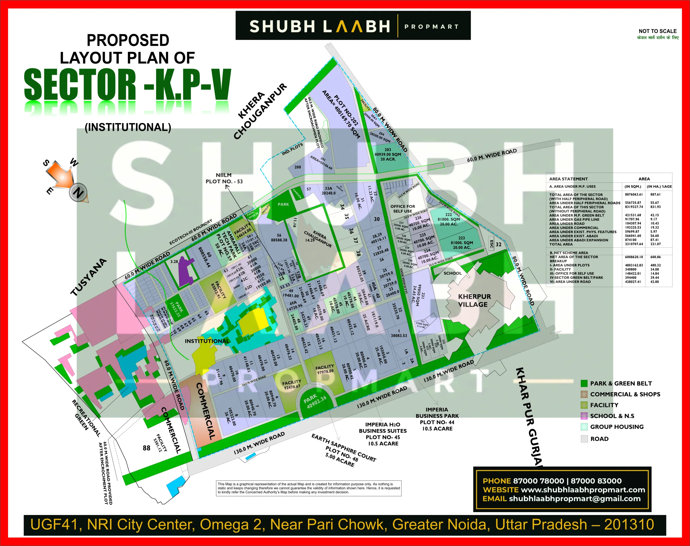 KP-V Institutional — Greater Noida sector & pocket plan