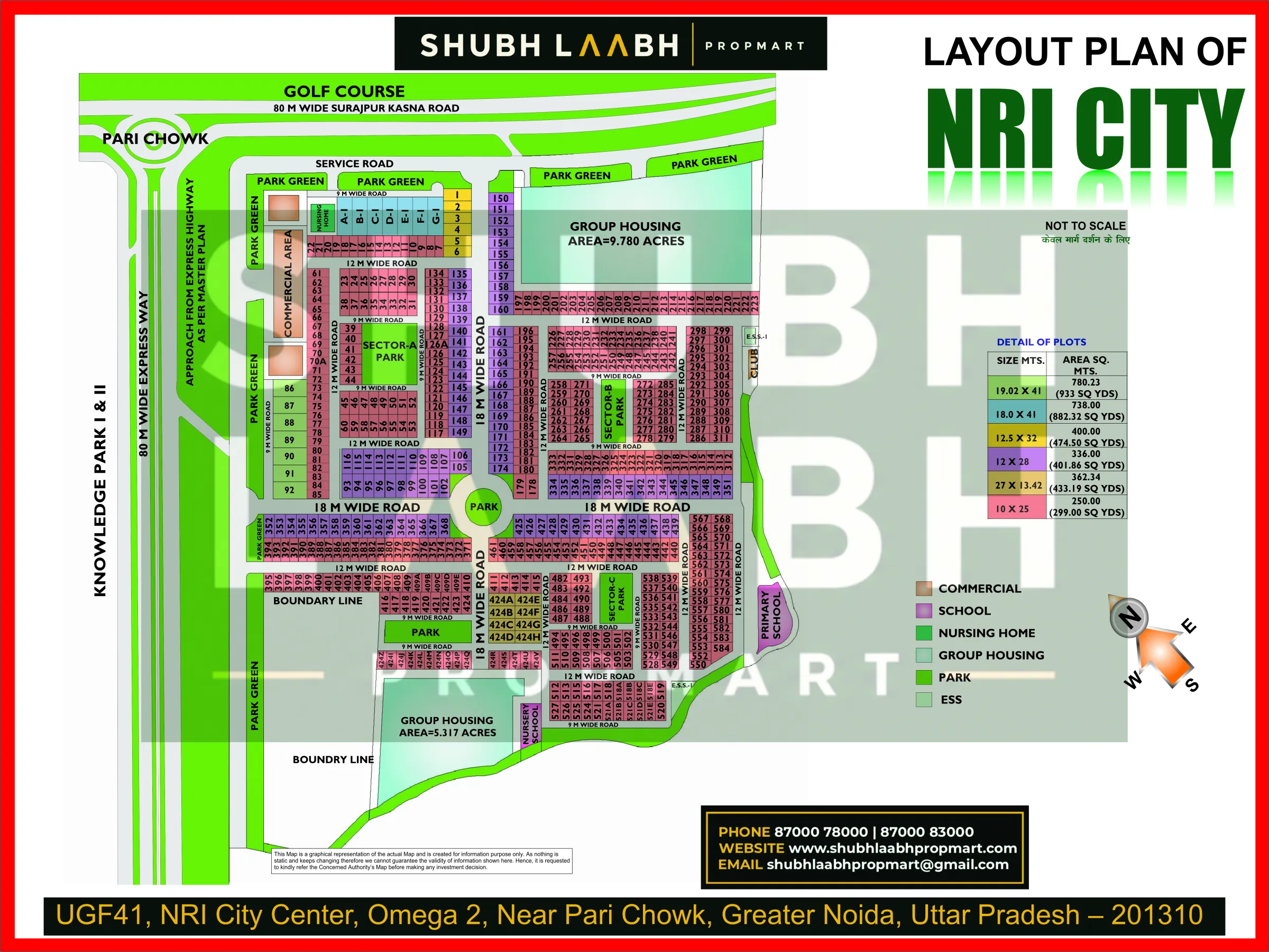 NRI City — Greater Noida sector & pocket plan