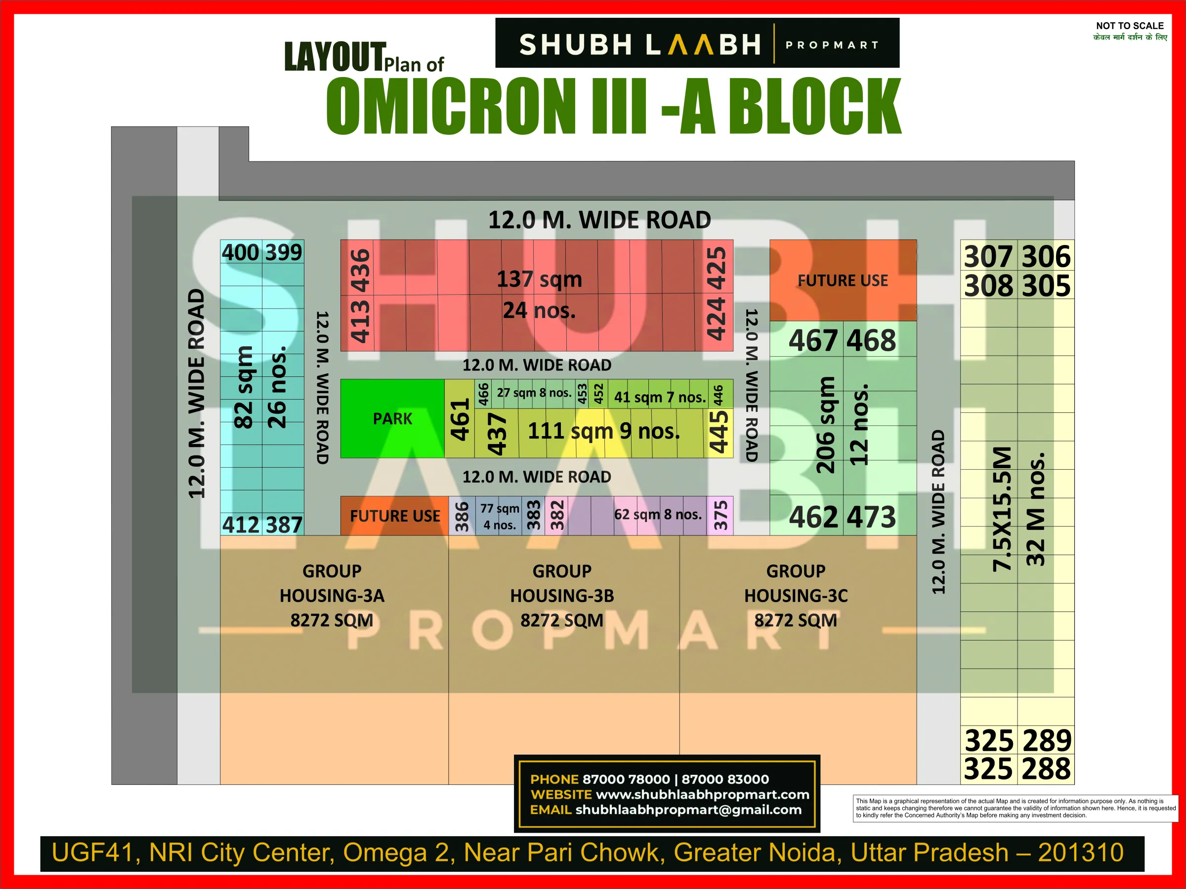 Omicron-III A Block — Greater Noida sector & pocket plan