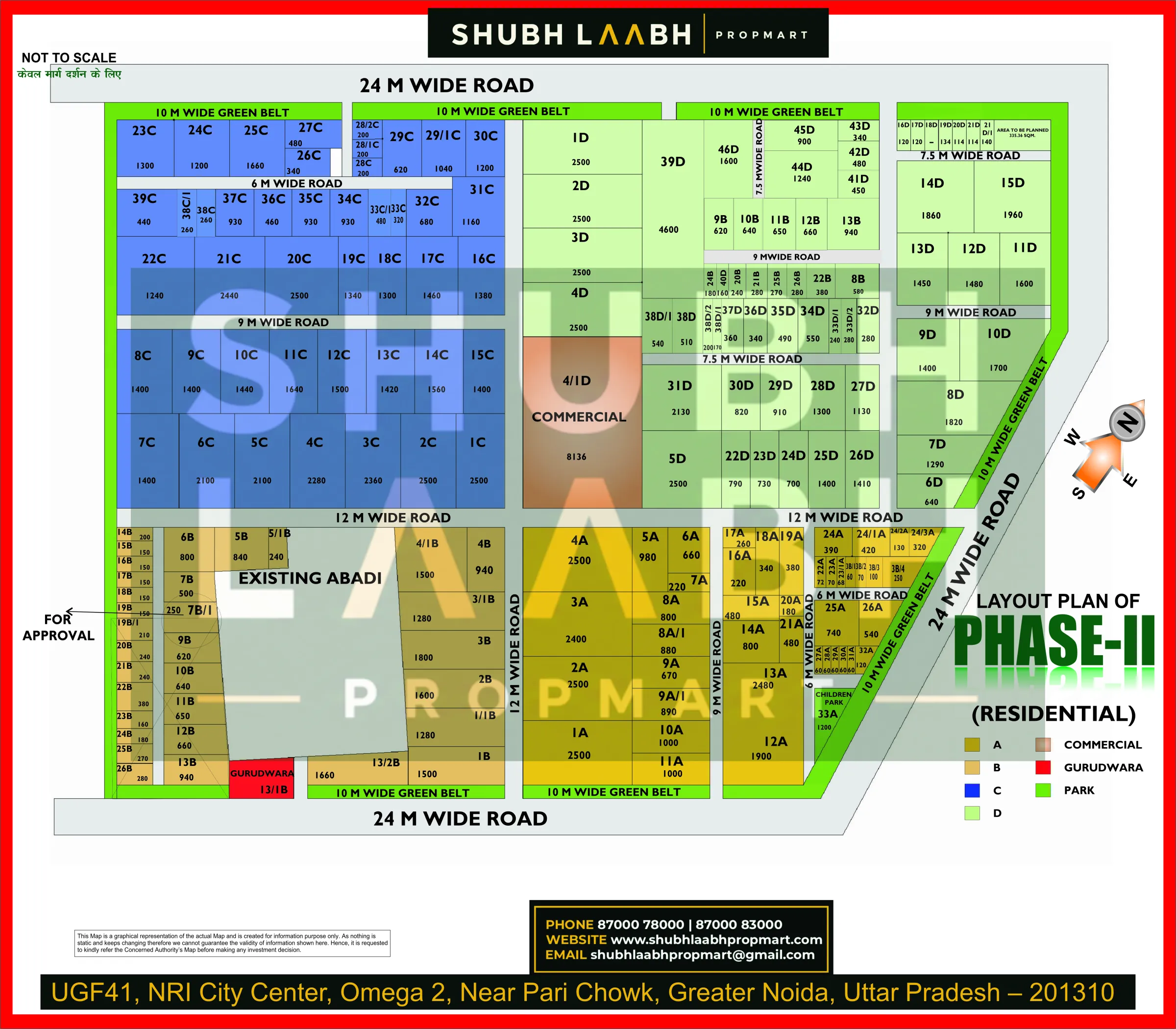 Phase-II Residential — Greater Noida sector & pocket plan