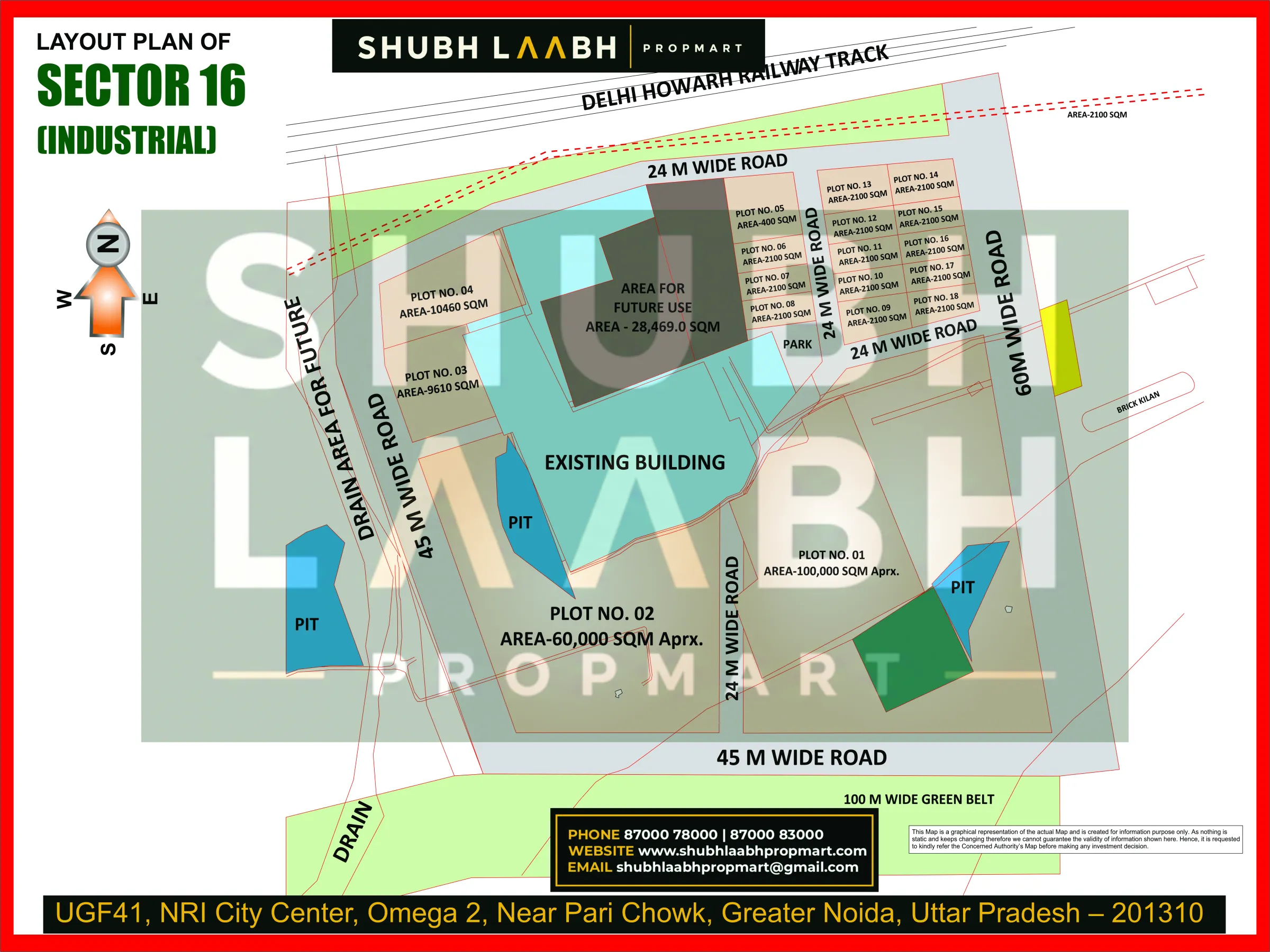Sector-16 Industrial — Greater Noida sector & pocket plan