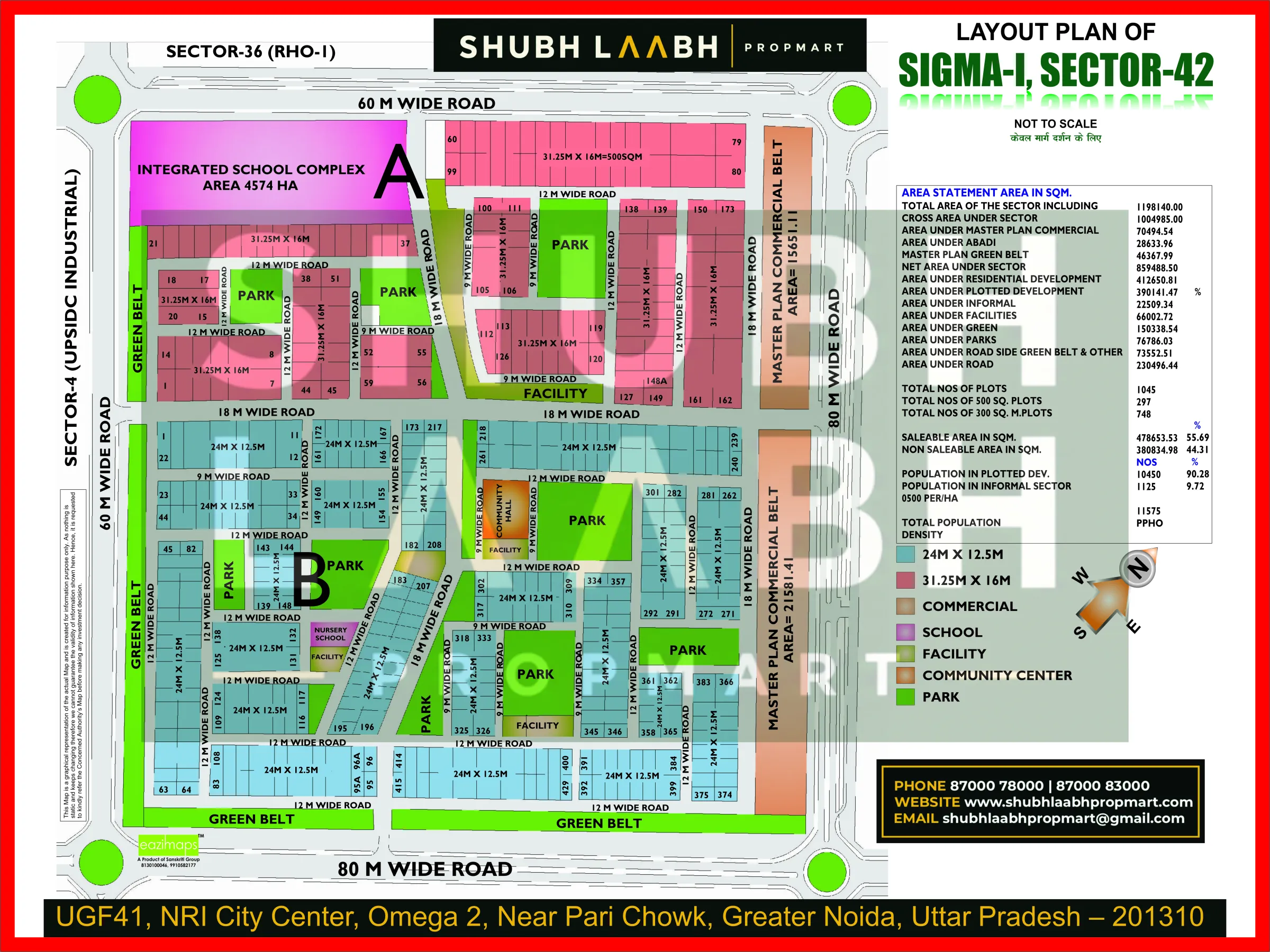 Sigma-I Sector-42 — Greater Noida sector & pocket plan