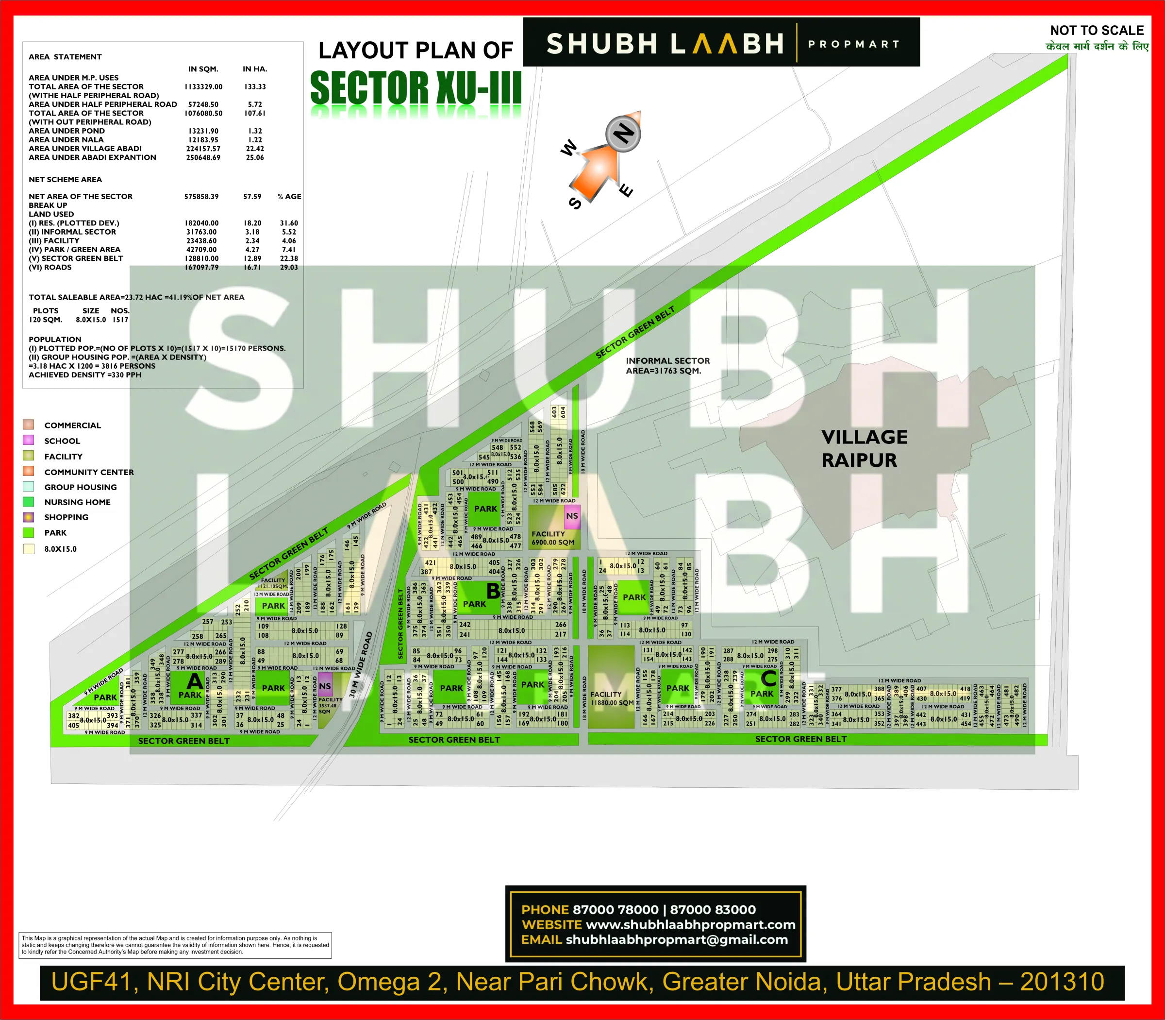 Xu-III — Greater Noida sector & pocket plan