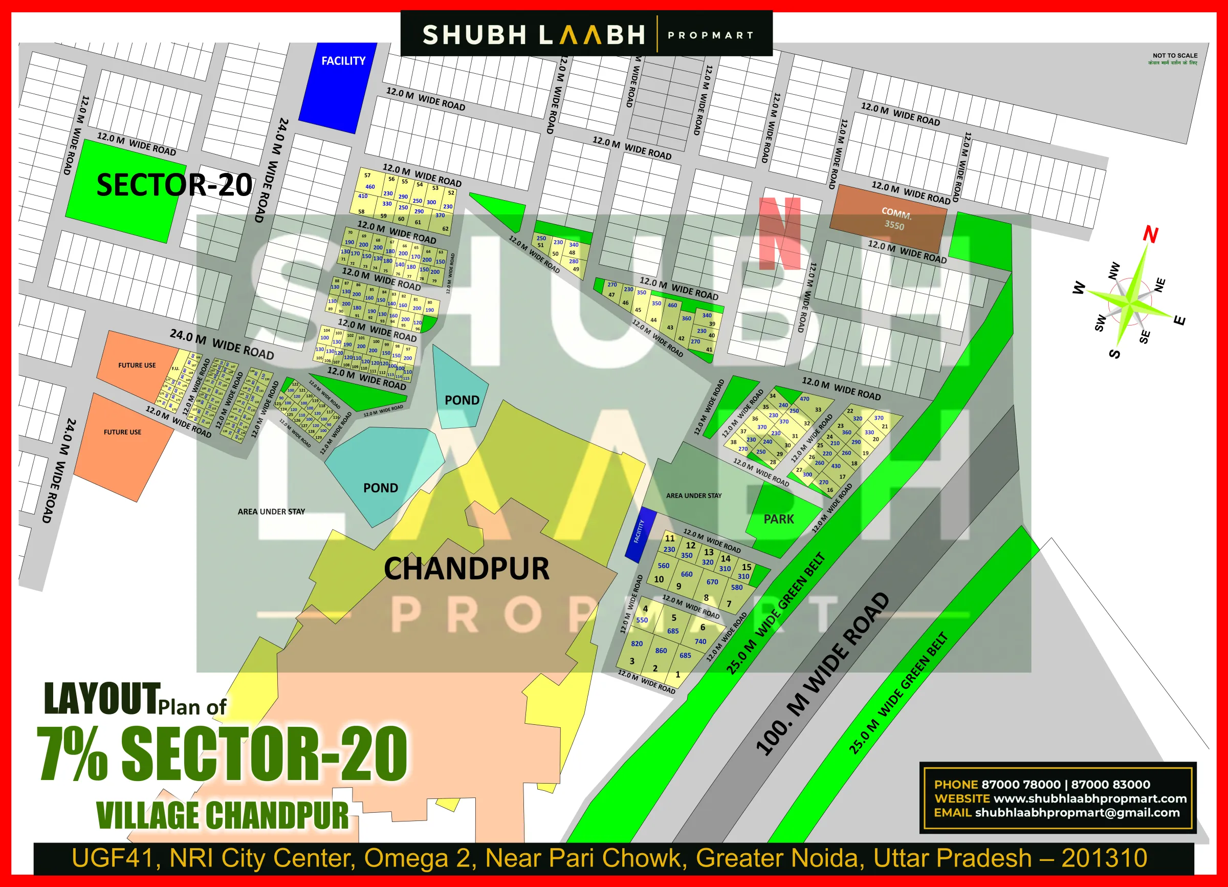 Abadi Village Chandpur Part Sector-20 — Yamuna Expressway village abadi plan