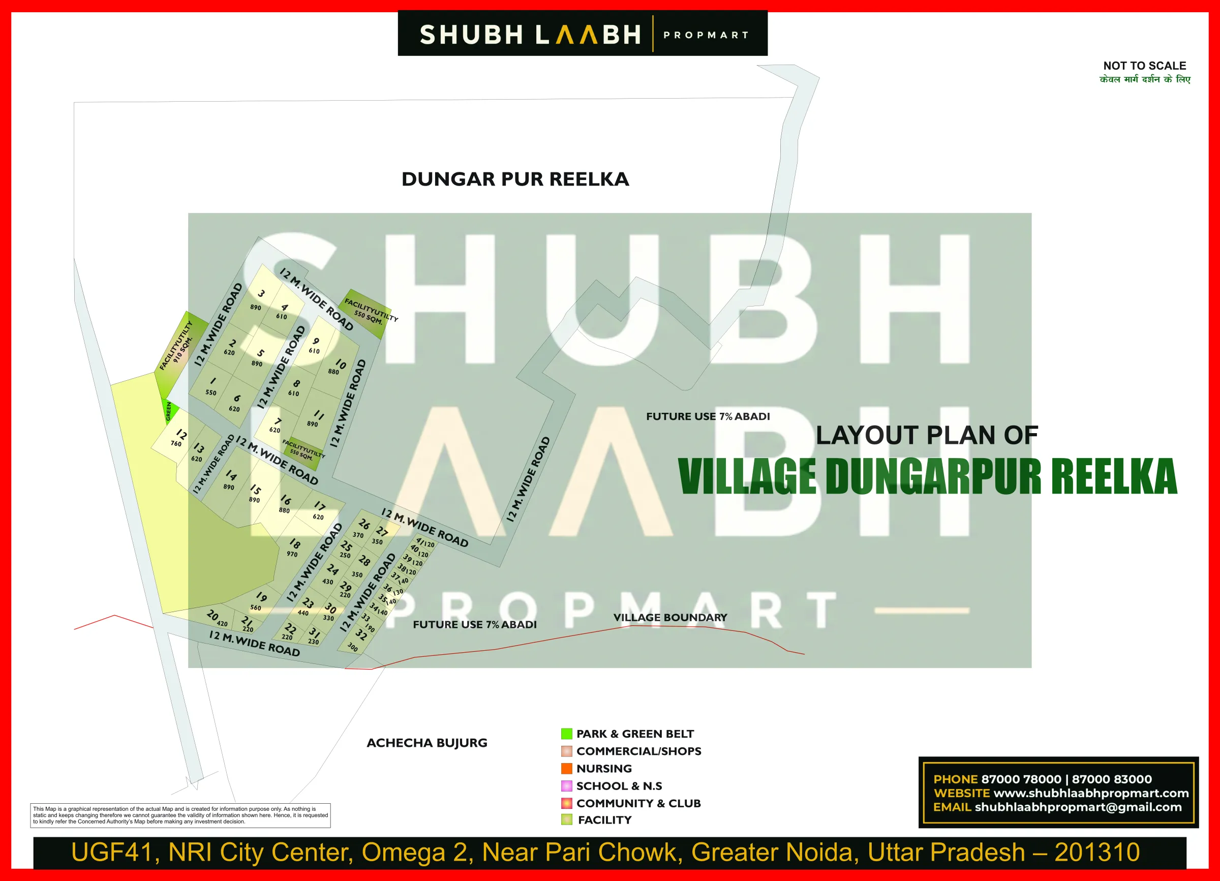 Abadi Village Dungarpur Reelkha — Yamuna Expressway village abadi plan