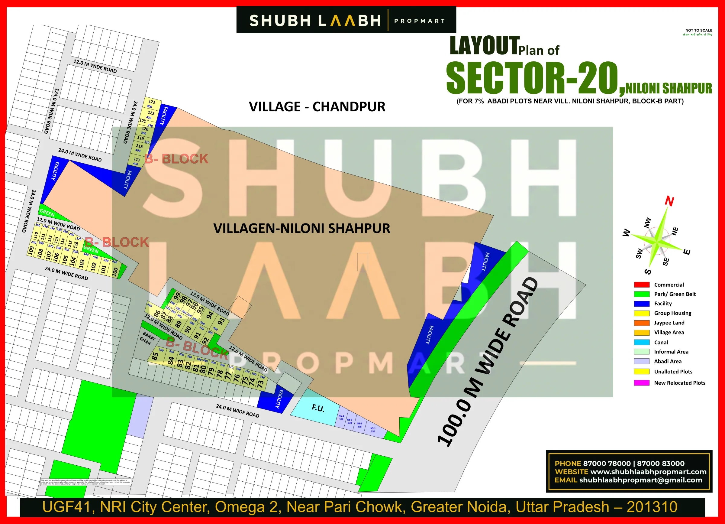 Abadi Village Niloni Shahpur Sector-20 — Yamuna Expressway village abadi plan