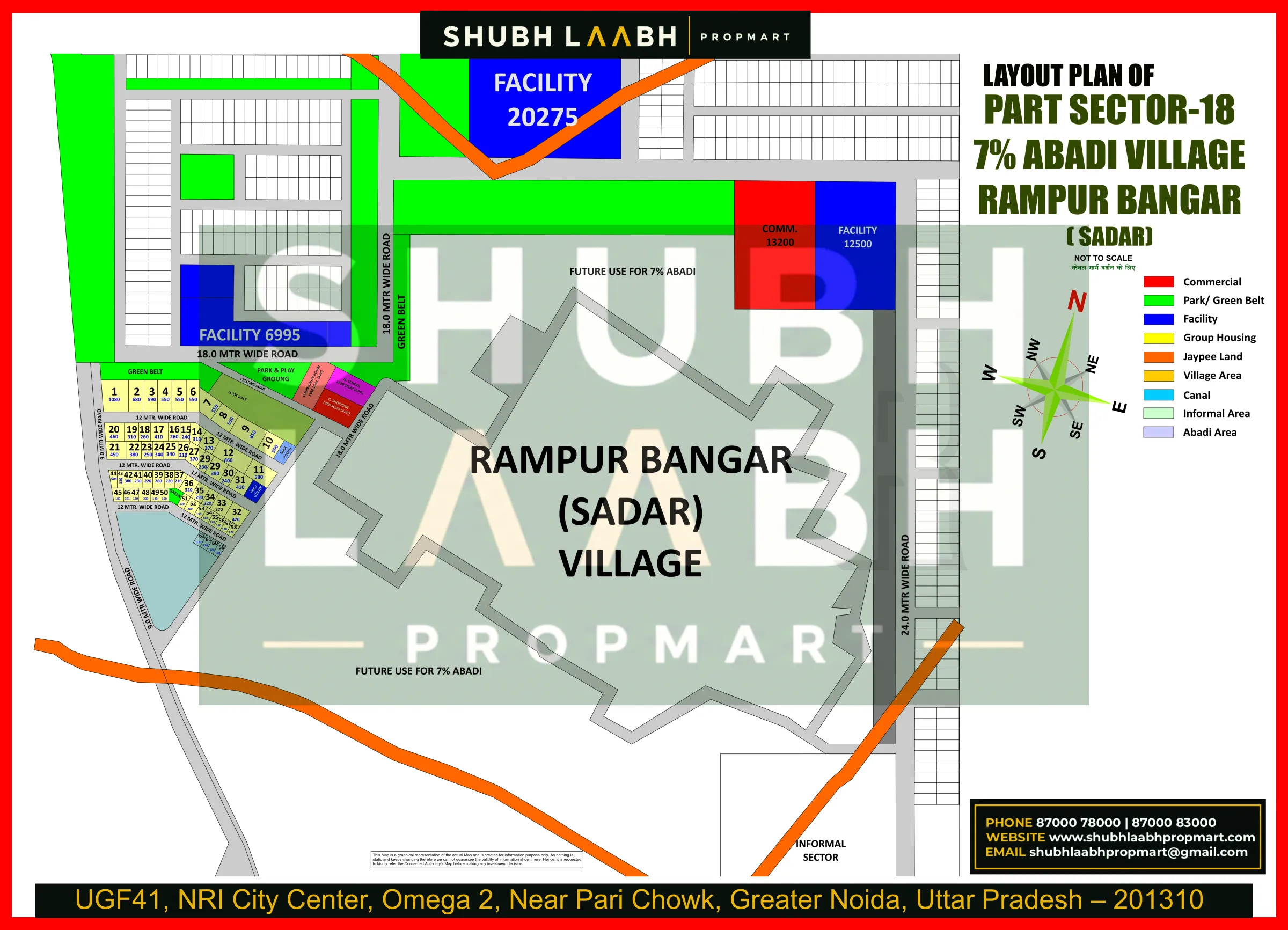 Abadi Village Rampur Bangar(Sadar) — Yamuna Expressway village abadi plan