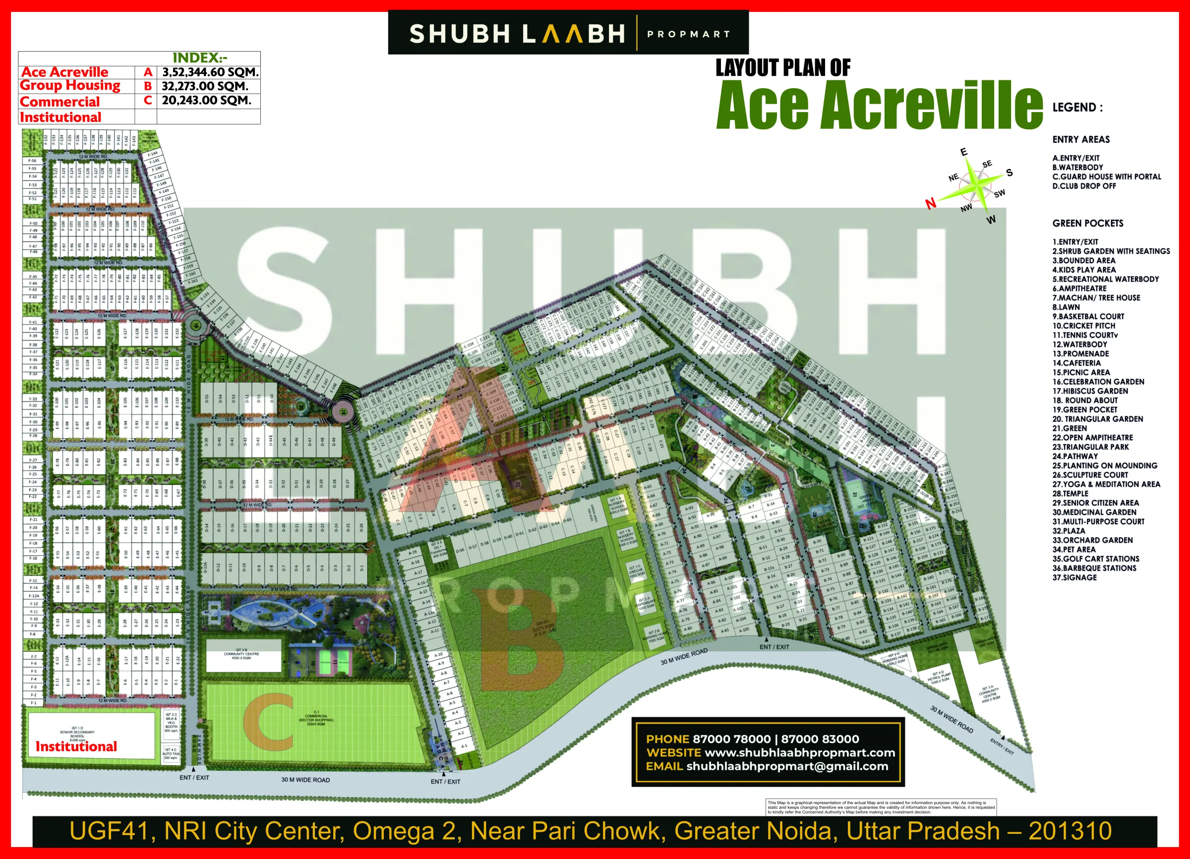 Ace Acreville — Yamuna Expressway project layout