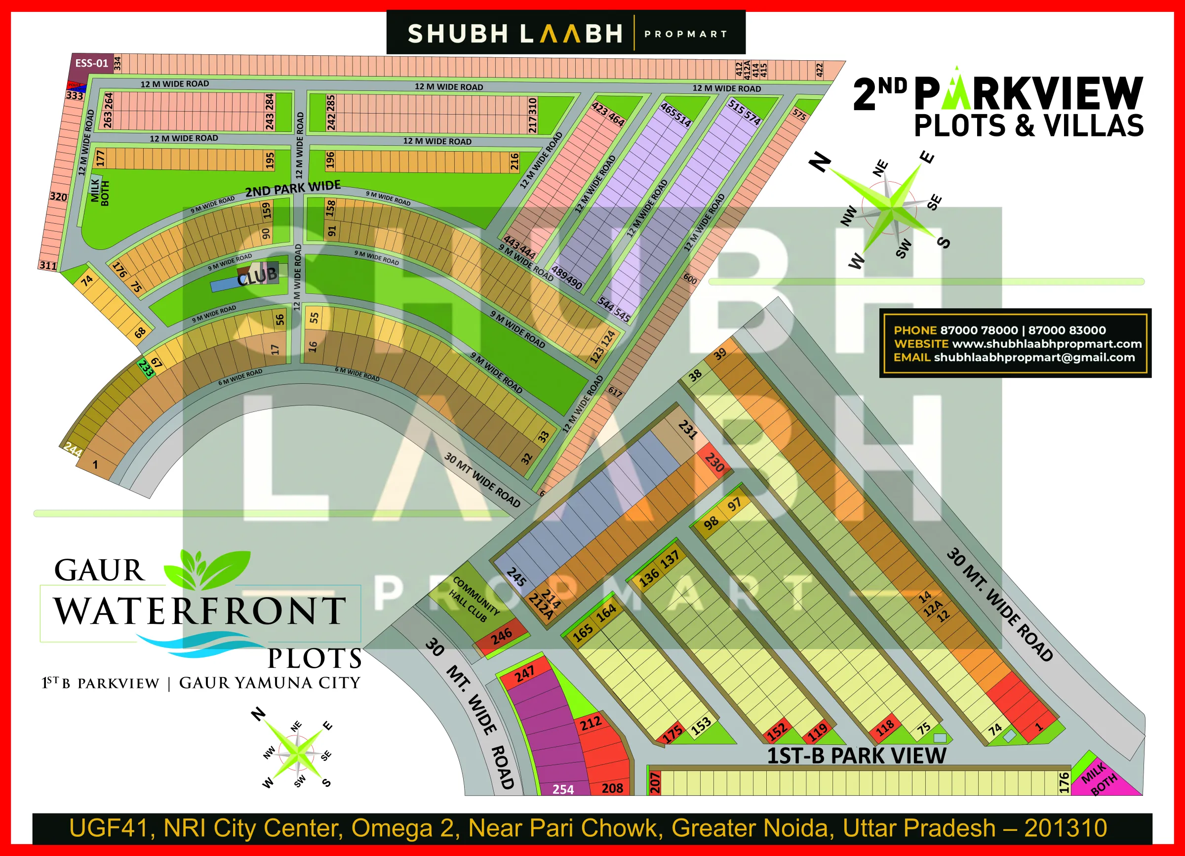 GYC 2nd Parkview & Water Front — Yamuna Expressway project layout