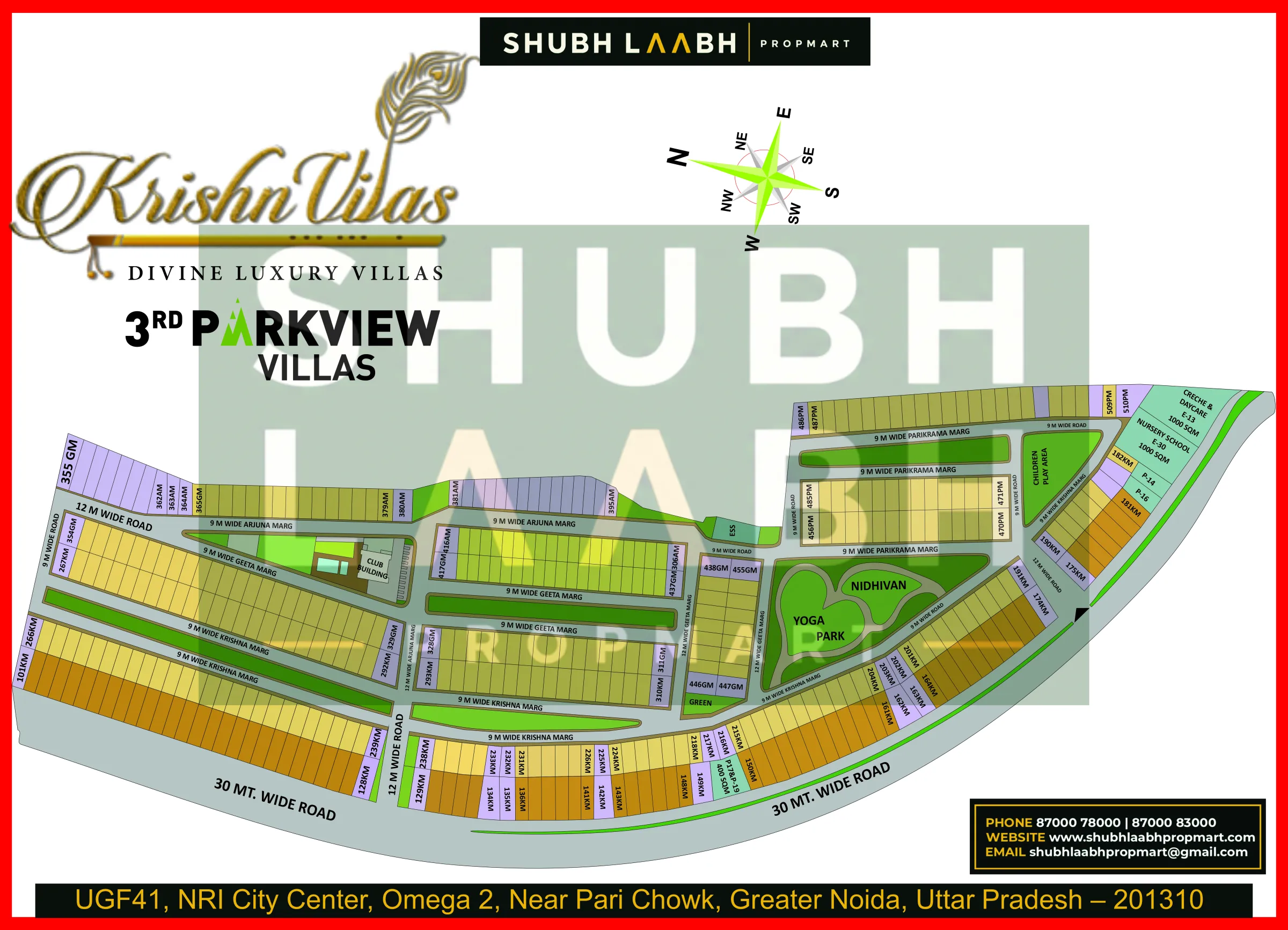 GYC 3rd Parkview Villas — Yamuna Expressway project layout