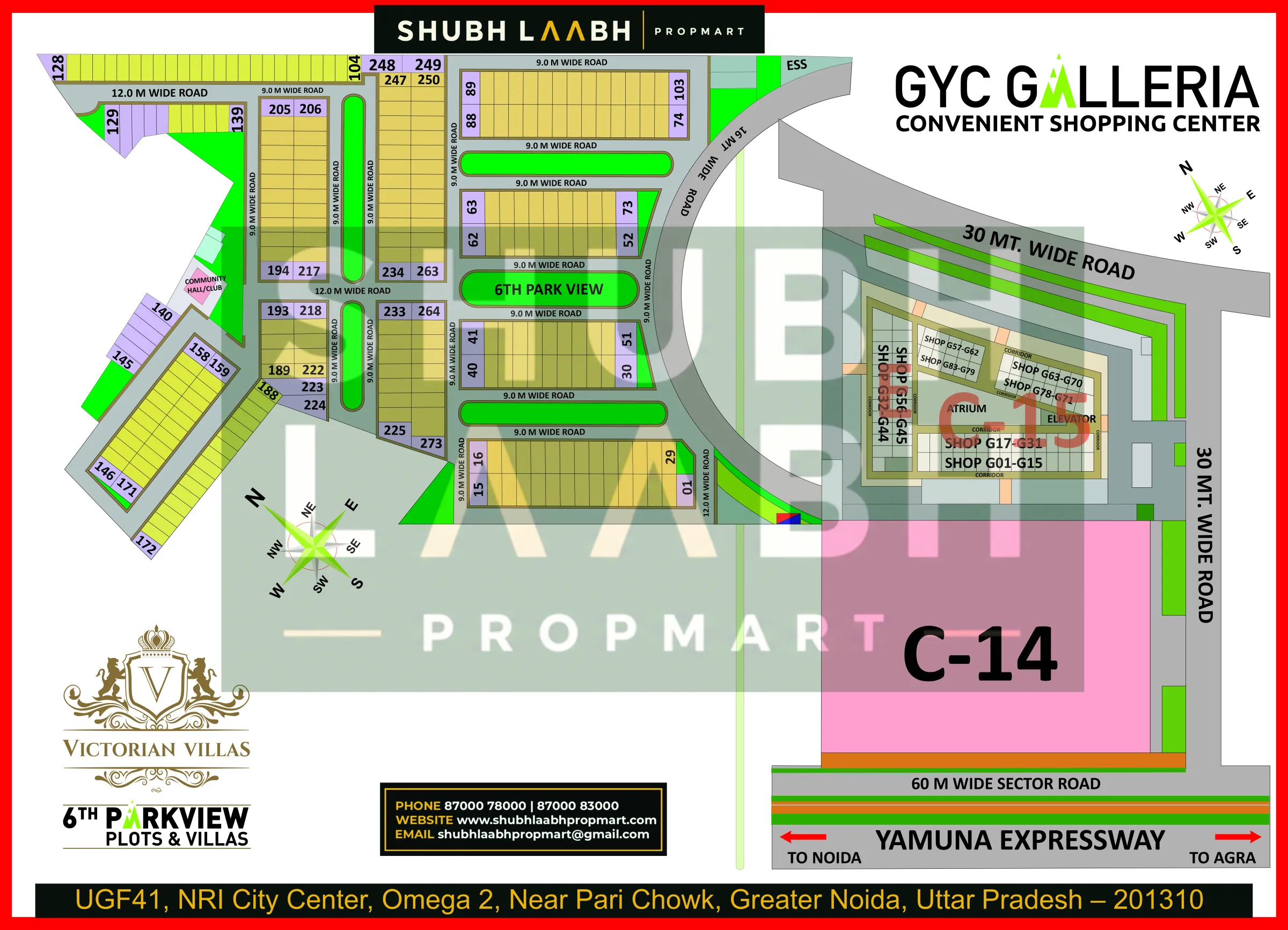 GYC Galleria & 6th Parkview — Yamuna Expressway project layout