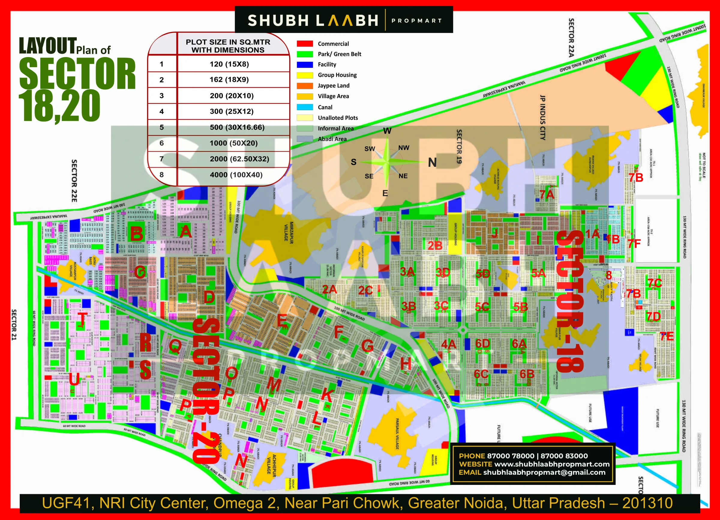 Sector-18-20 — Yamuna Expressway sector & pocket plan