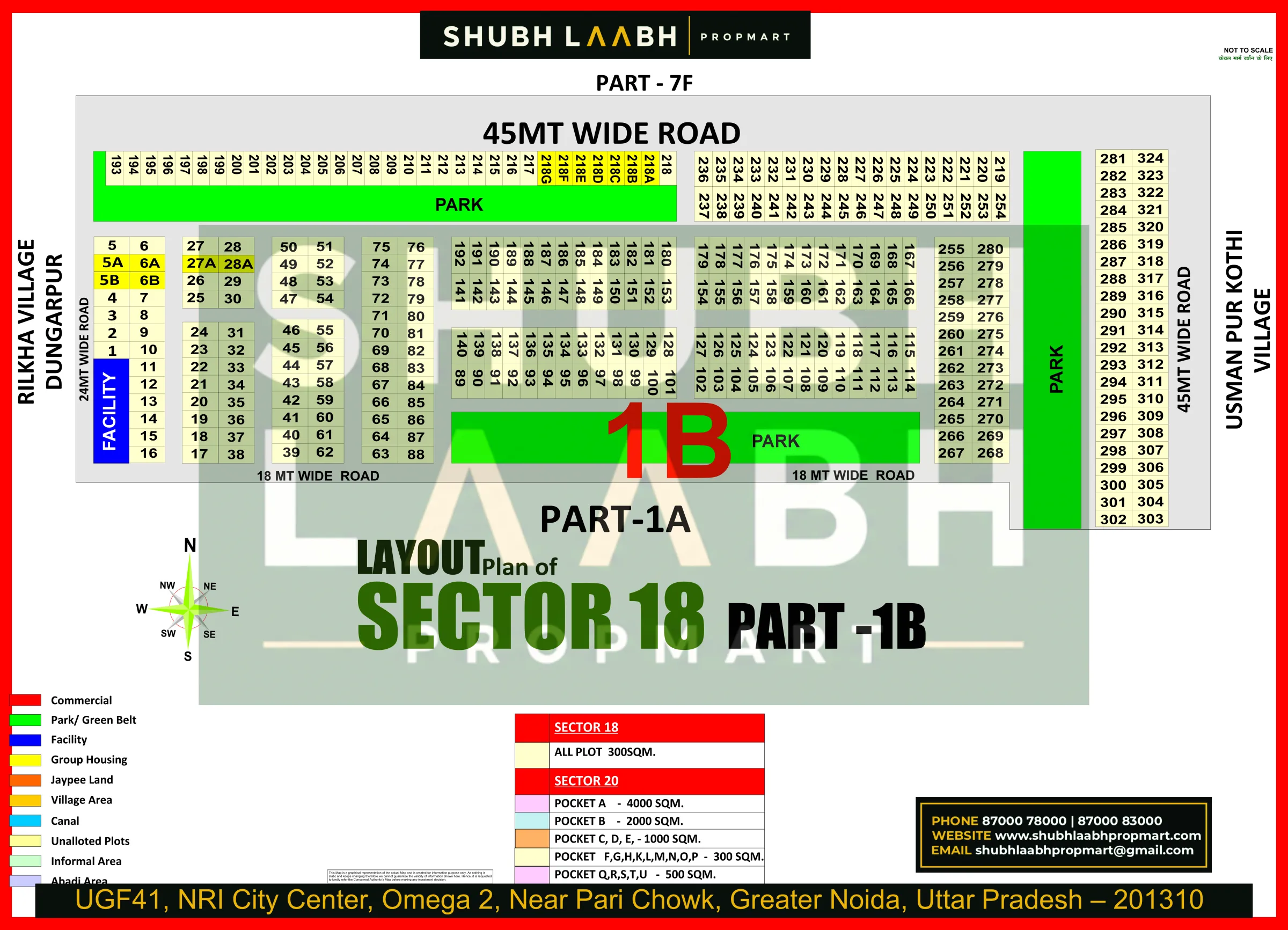 Sector-18 Pocket-1B — Yamuna Expressway sector & pocket plan