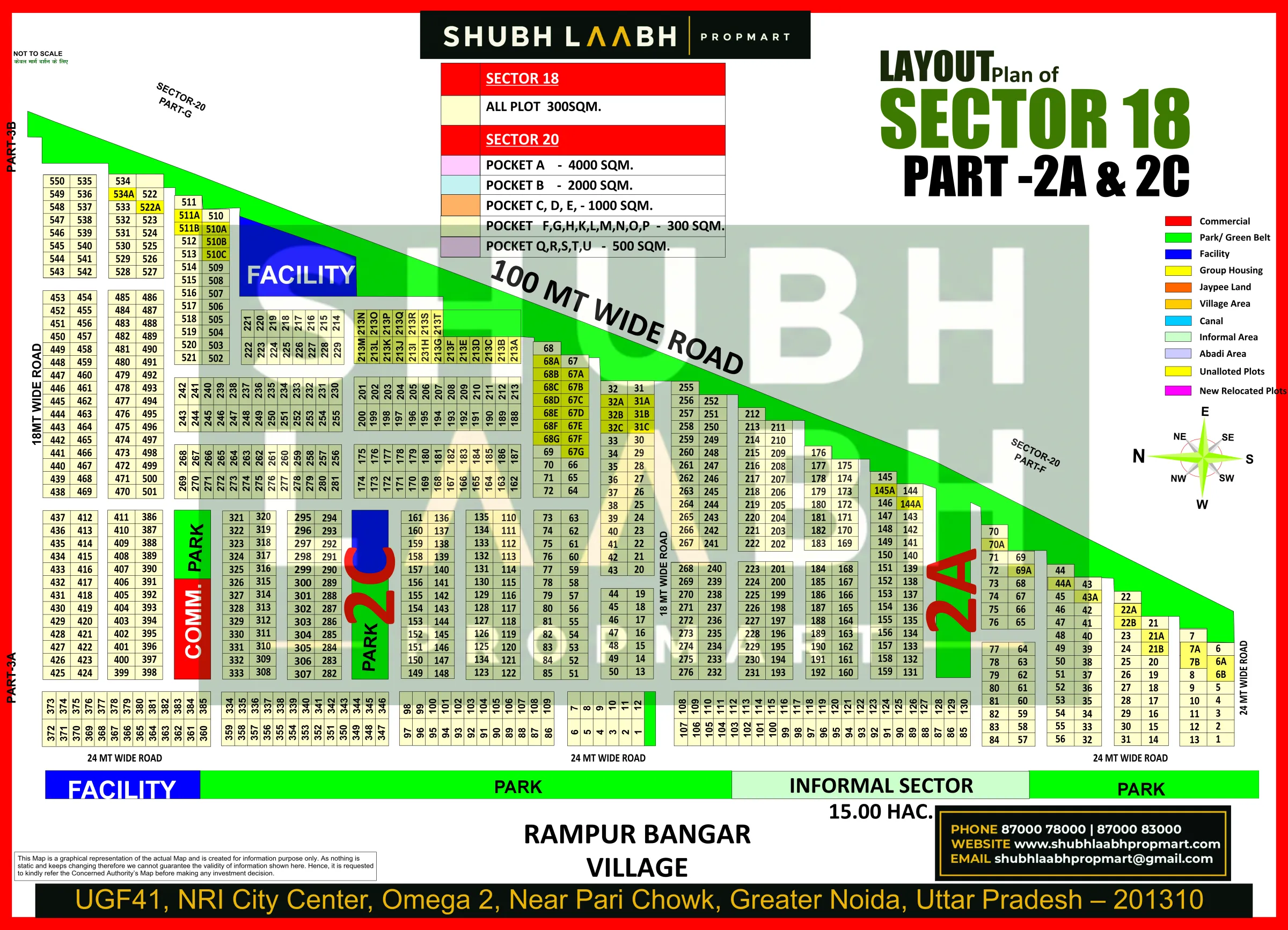 Sector-18 Pocket-2A & 2C — Yamuna Expressway sector & pocket plan