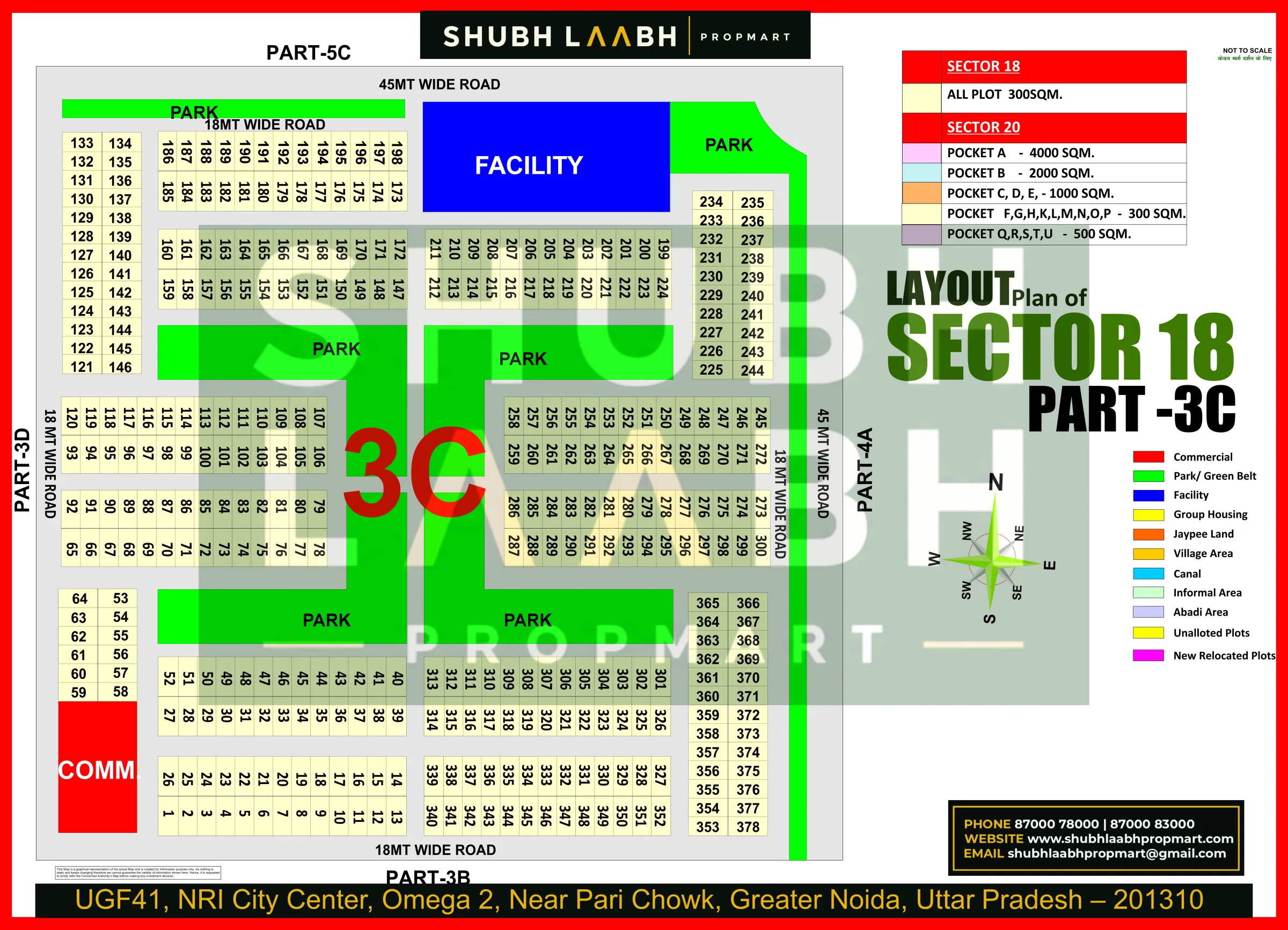Sector-18 Pocket-3C — Yamuna Expressway sector & pocket plan