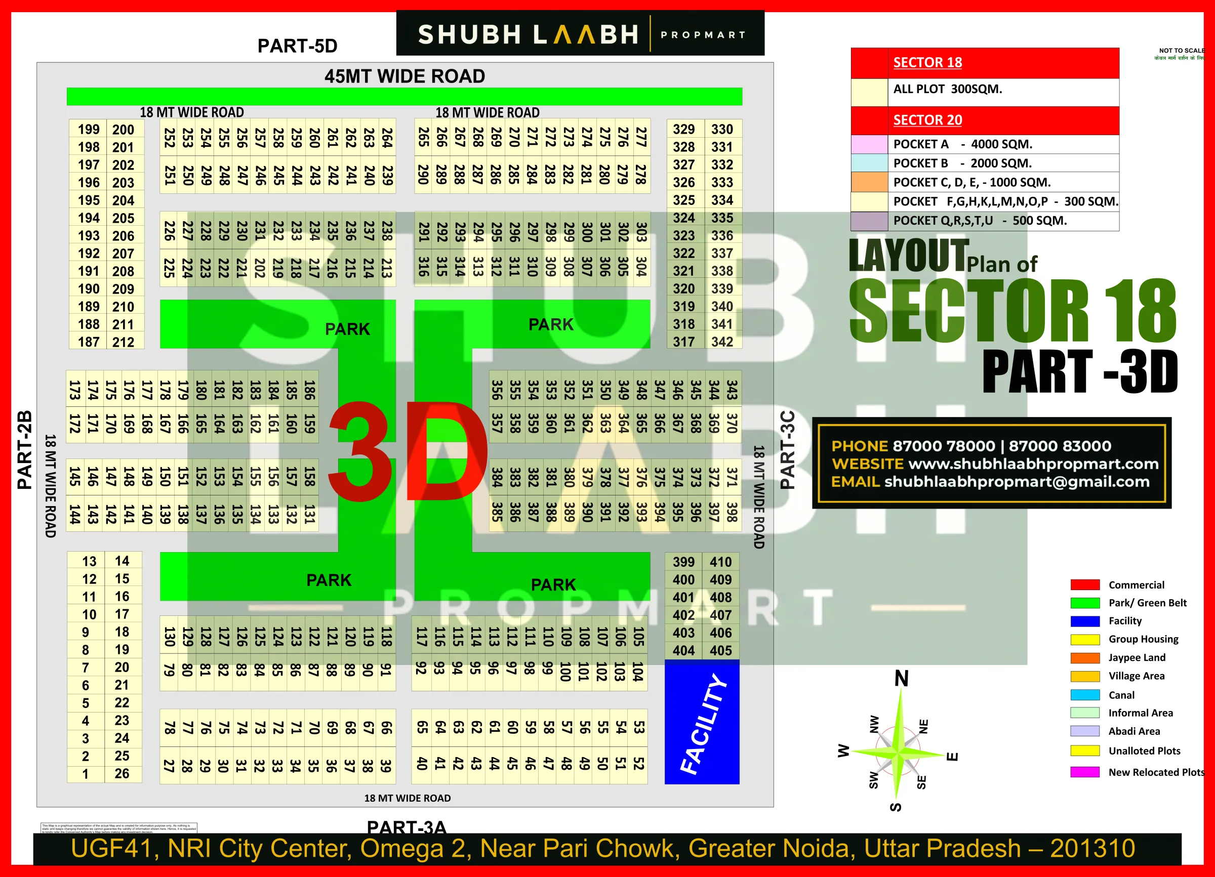 Sector-18 Pocket-3D — Yamuna Expressway sector & pocket plan