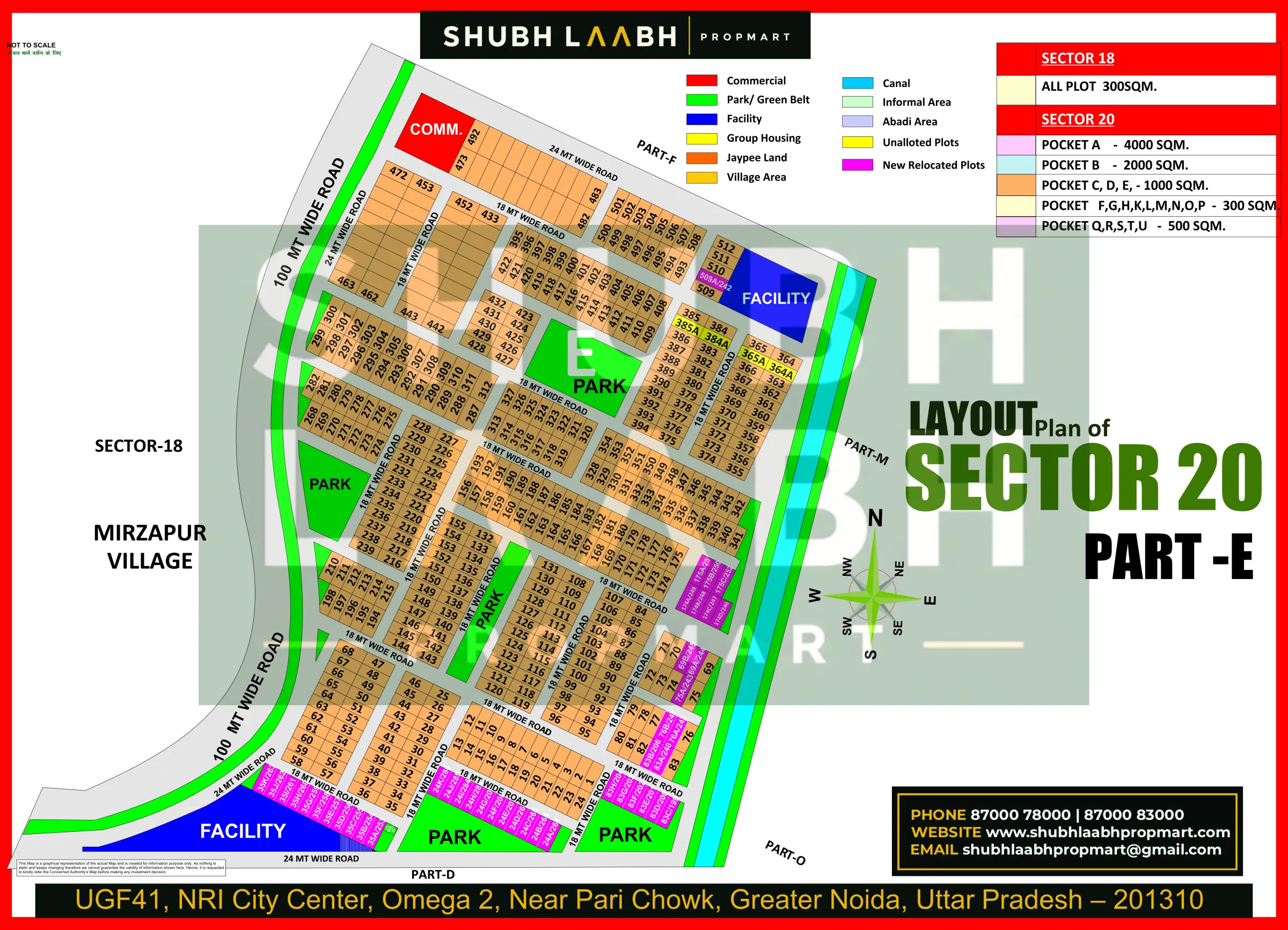 Sector-20 Pocket-E — Yamuna Expressway sector & pocket plan
