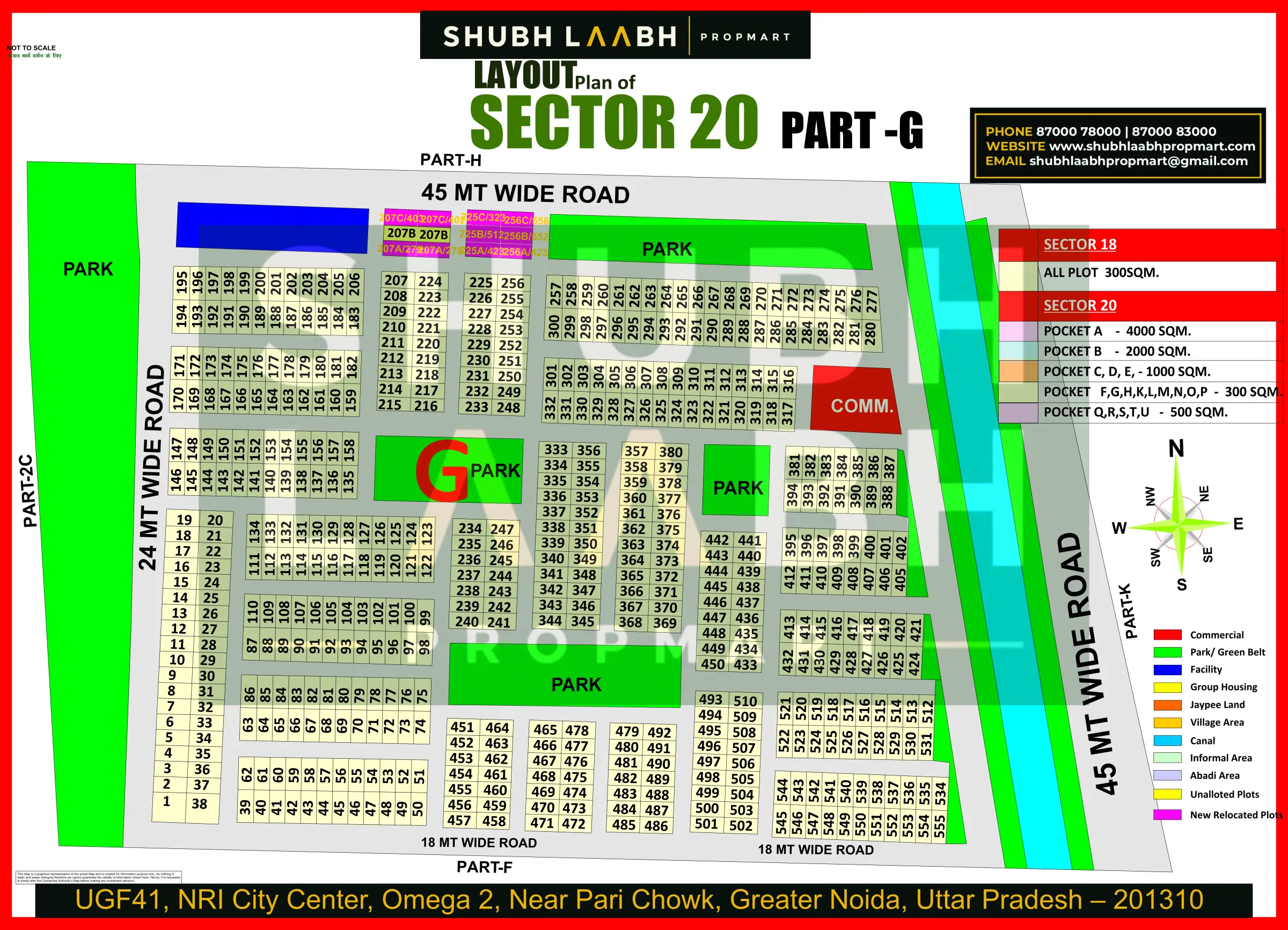 Sector-20 Pocket-G — Yamuna Expressway sector & pocket plan