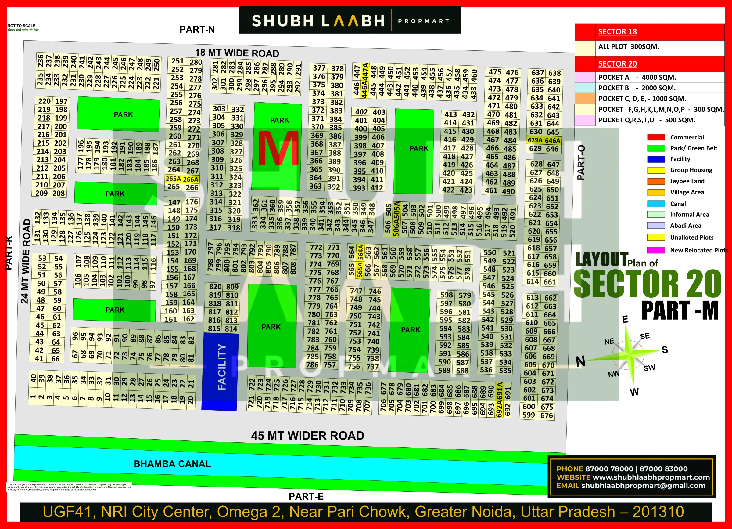 Sector-20 Pocket-M — Yamuna Expressway sector & pocket plan