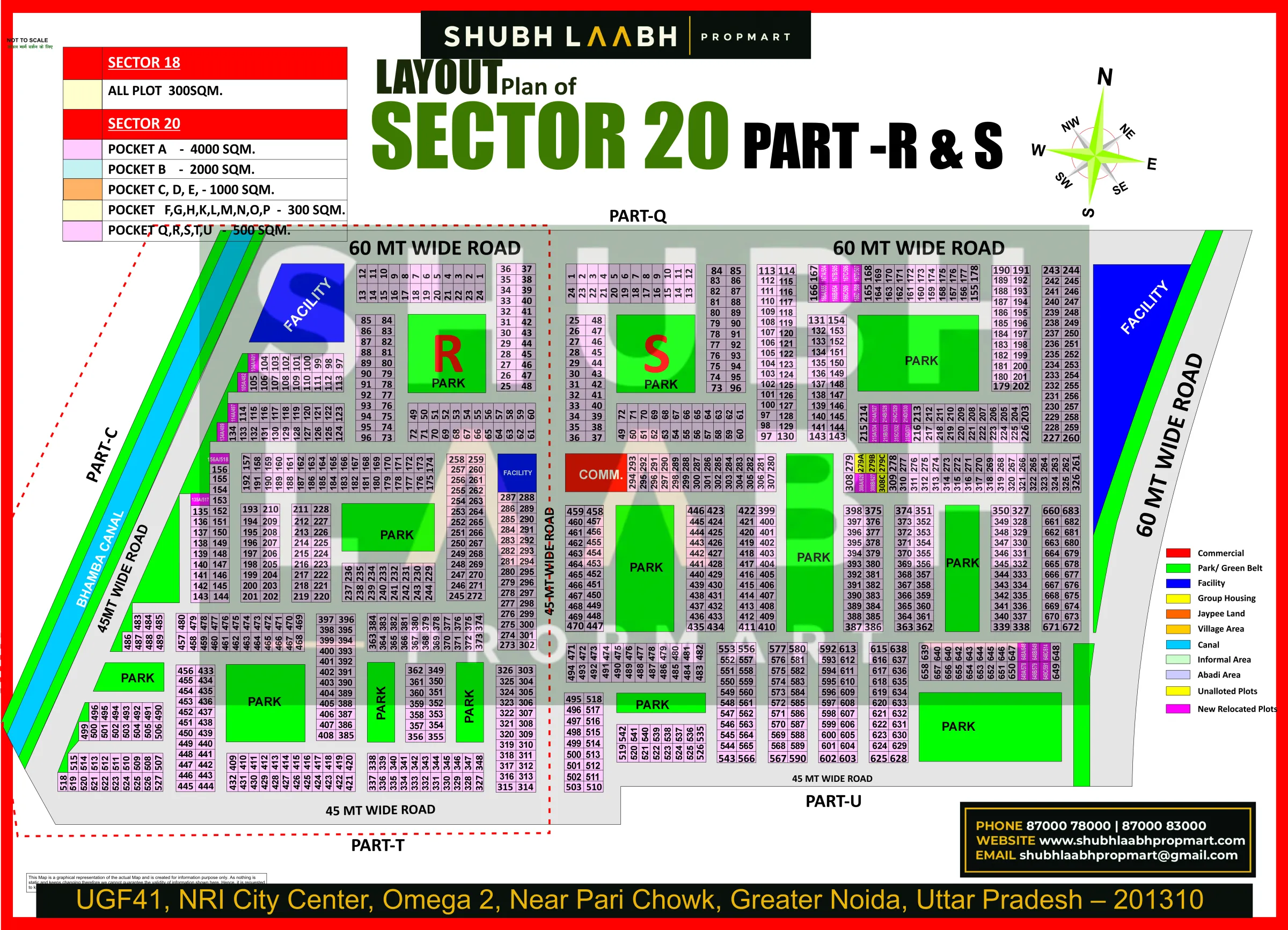 Sector-20 Pocket-R & S — Yamuna Expressway sector & pocket plan