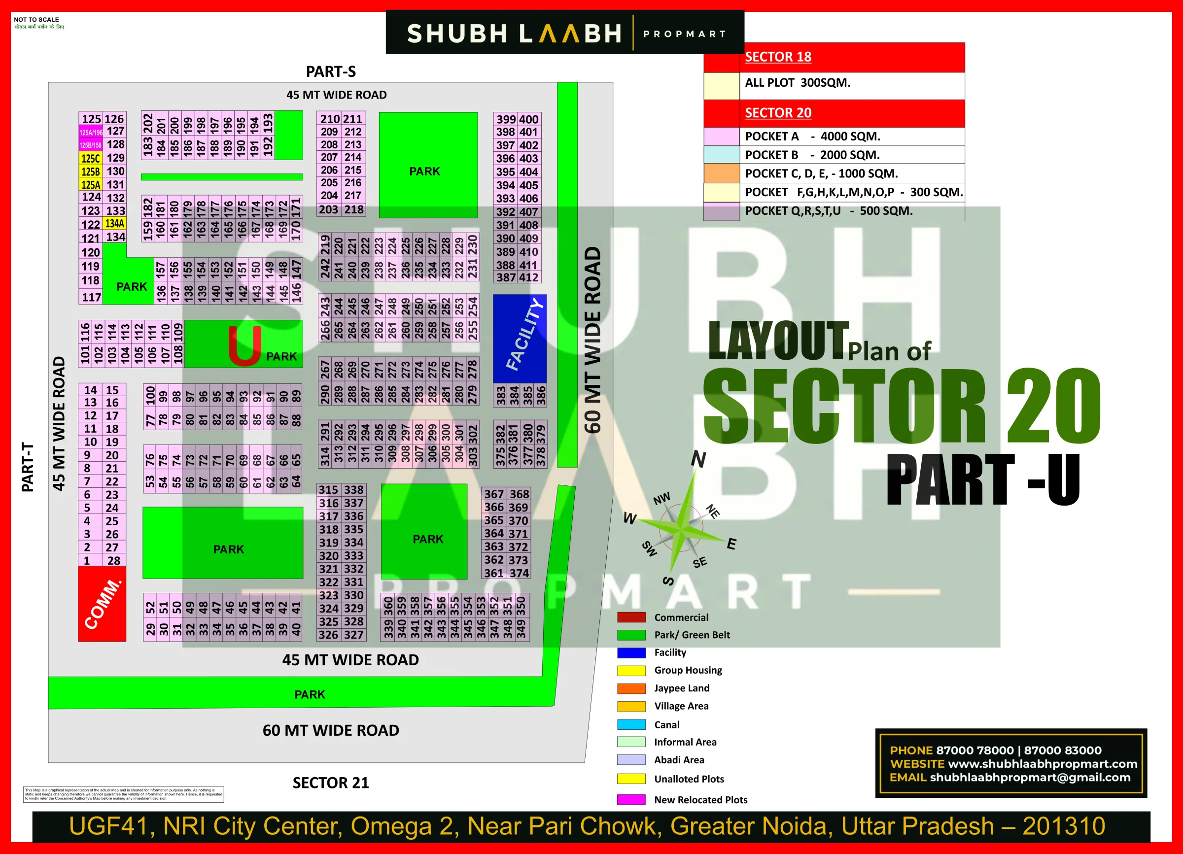 Sector-20 Pocket-U — Yamuna Expressway sector & pocket plan